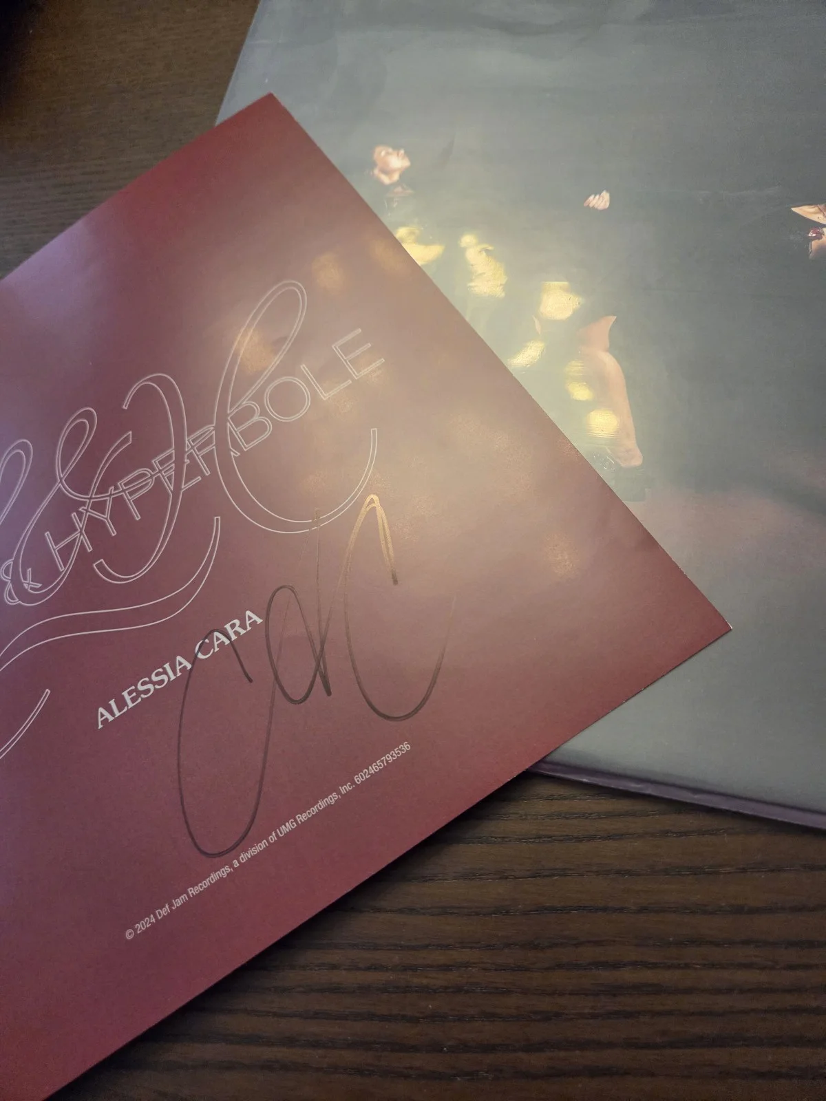 Alessia Cara Love & Hyperbole-Red & Black Marbled Signed Vinyl, image 4