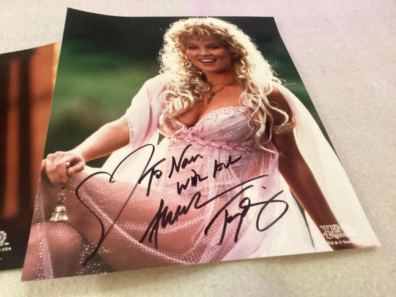 EBONIE SMITH ALEXANDRA TYDINGS XENA AUTOGRAPHED SIGNED 8X10 PHOTOS, изображение 5