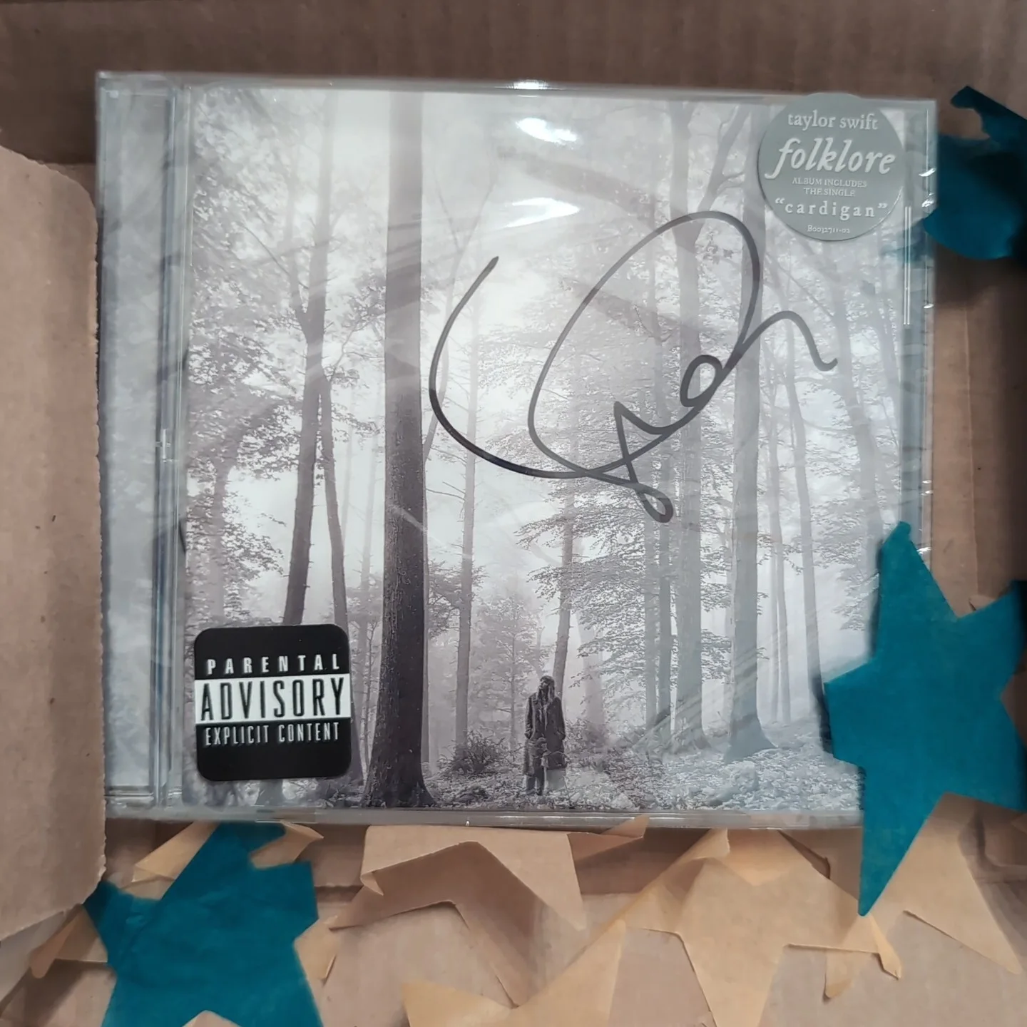Taylor Swift Folklore CD Signed Autograph SEALED brand New Original Packaging, image 5