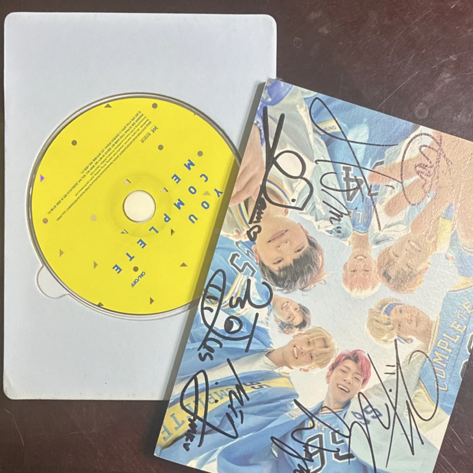 ONF You Complete Me Original Autographed CD Album KOMCA Authentication Music, image 3