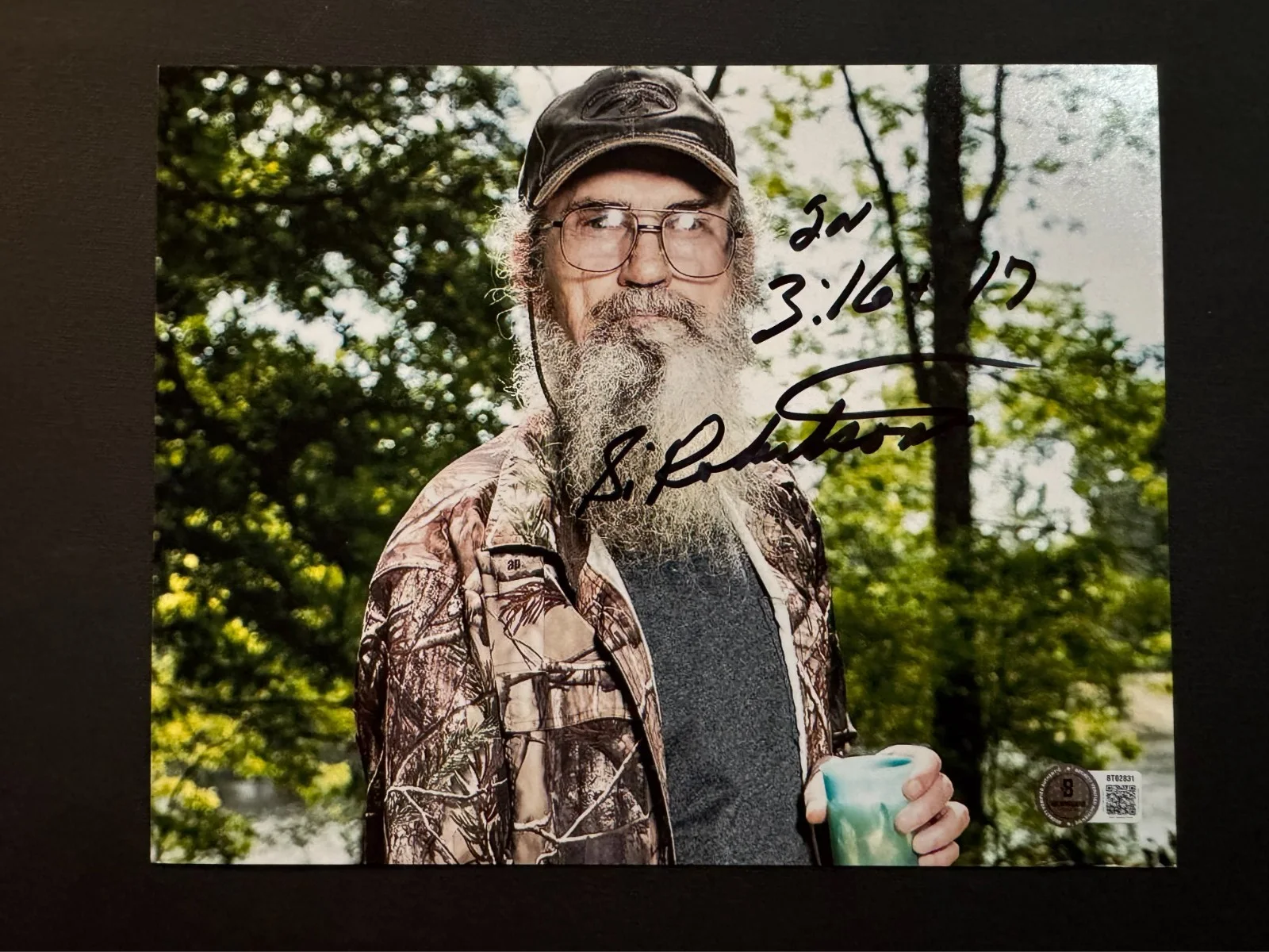 Si Robertson — Si Robertson Hot signed autographed Duck Dynasty Phil 8x10 photo Beckett BAS coa