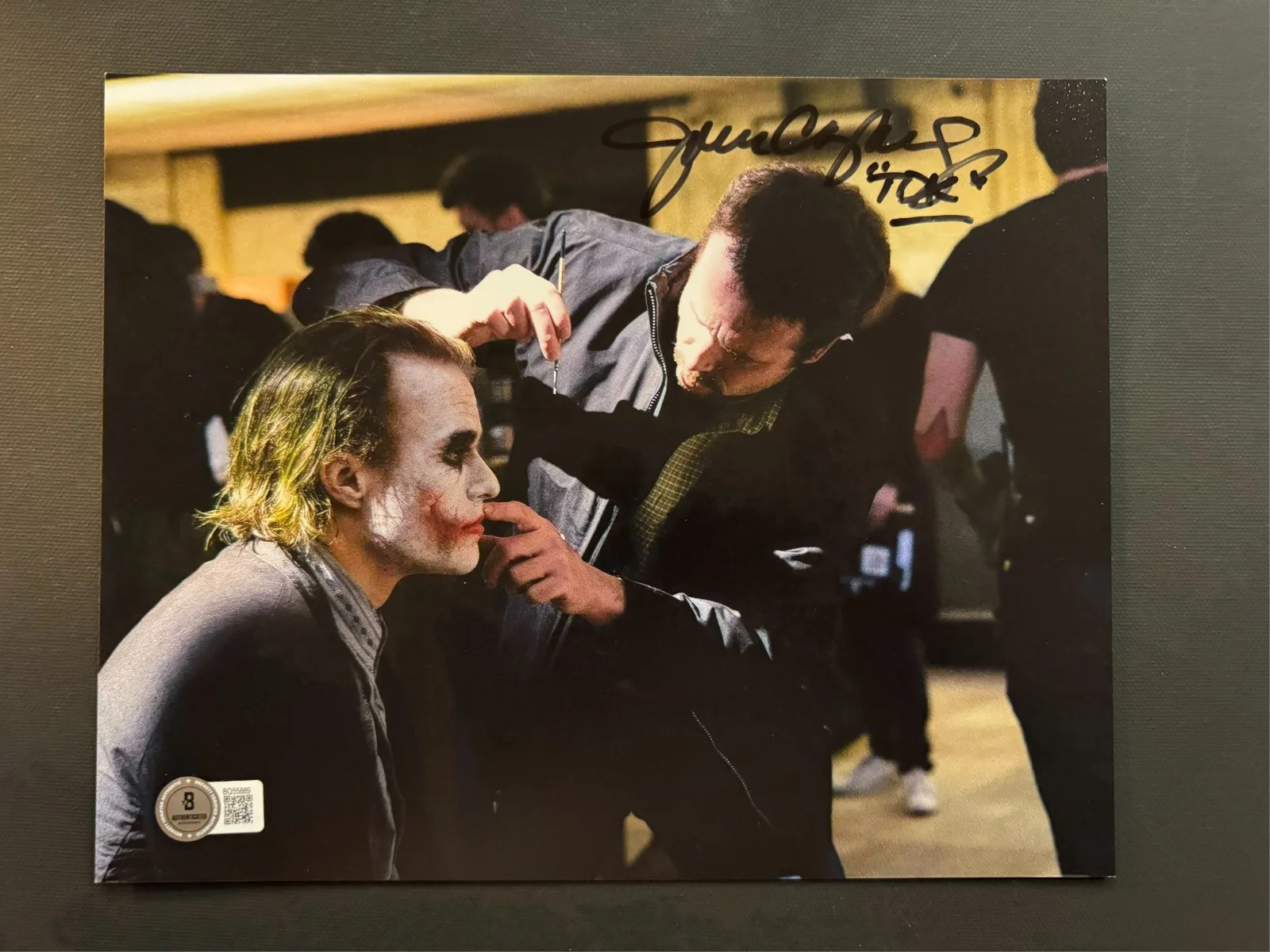 John Caglione Jr — John Caglione Jr. autographed signed Heath Ledger Joker 8x10 photo Beckett BAS