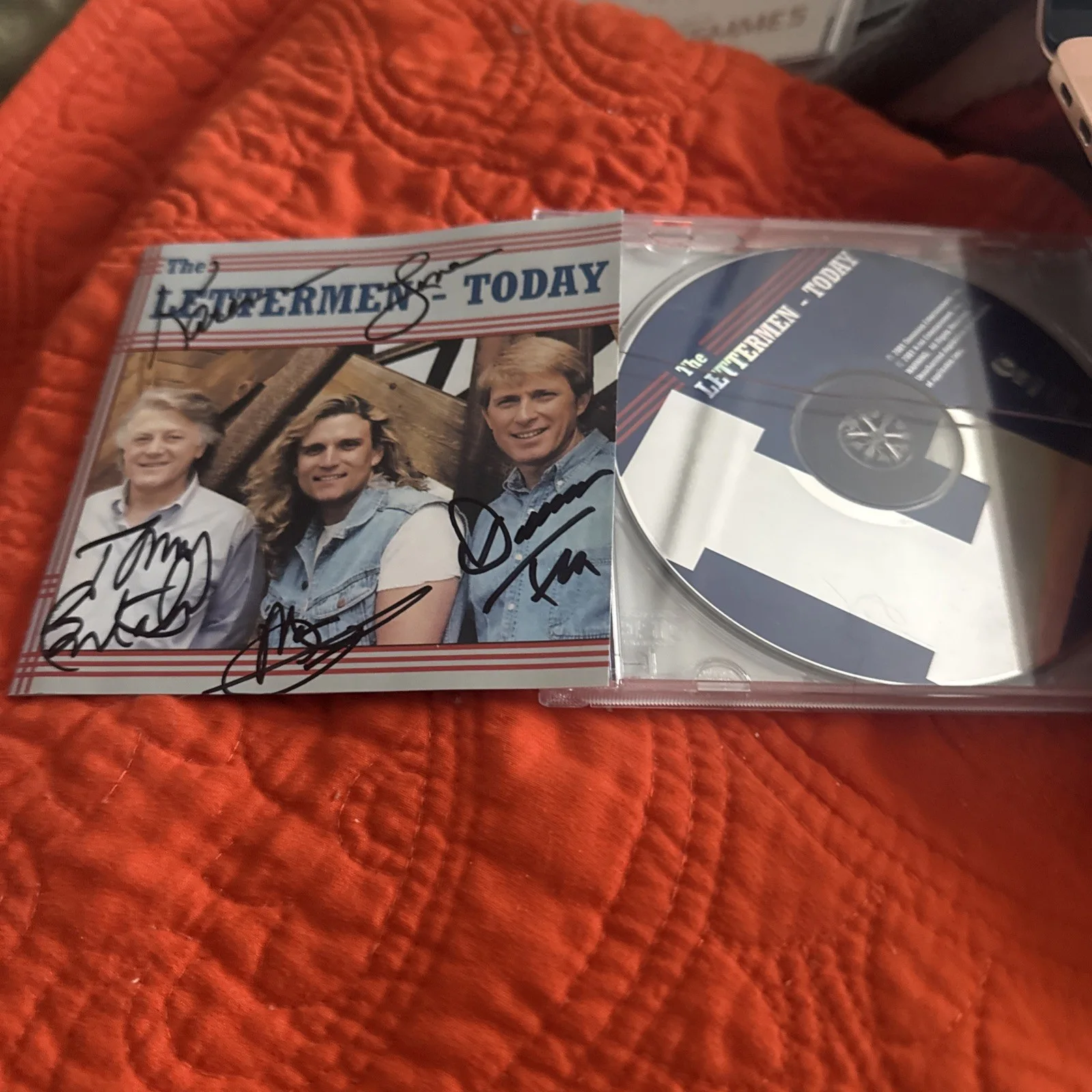 The Lettermen. Today CD AUTOGRAPHED SIGNED BY ALL 1997, image 2
