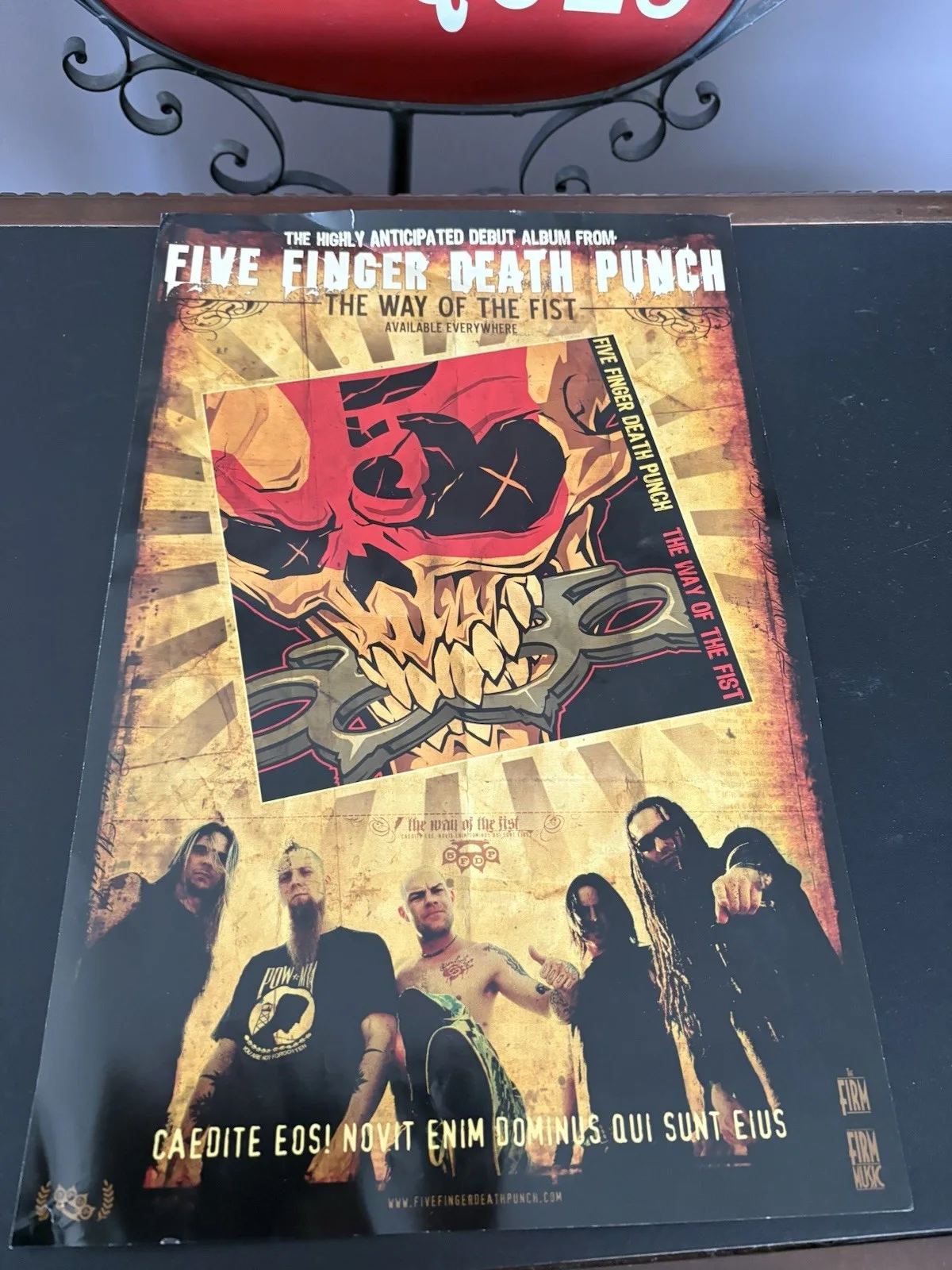 Five Finger Death Punch Signed Autographed Poster Way of the Fist! Rare!, изображение 4