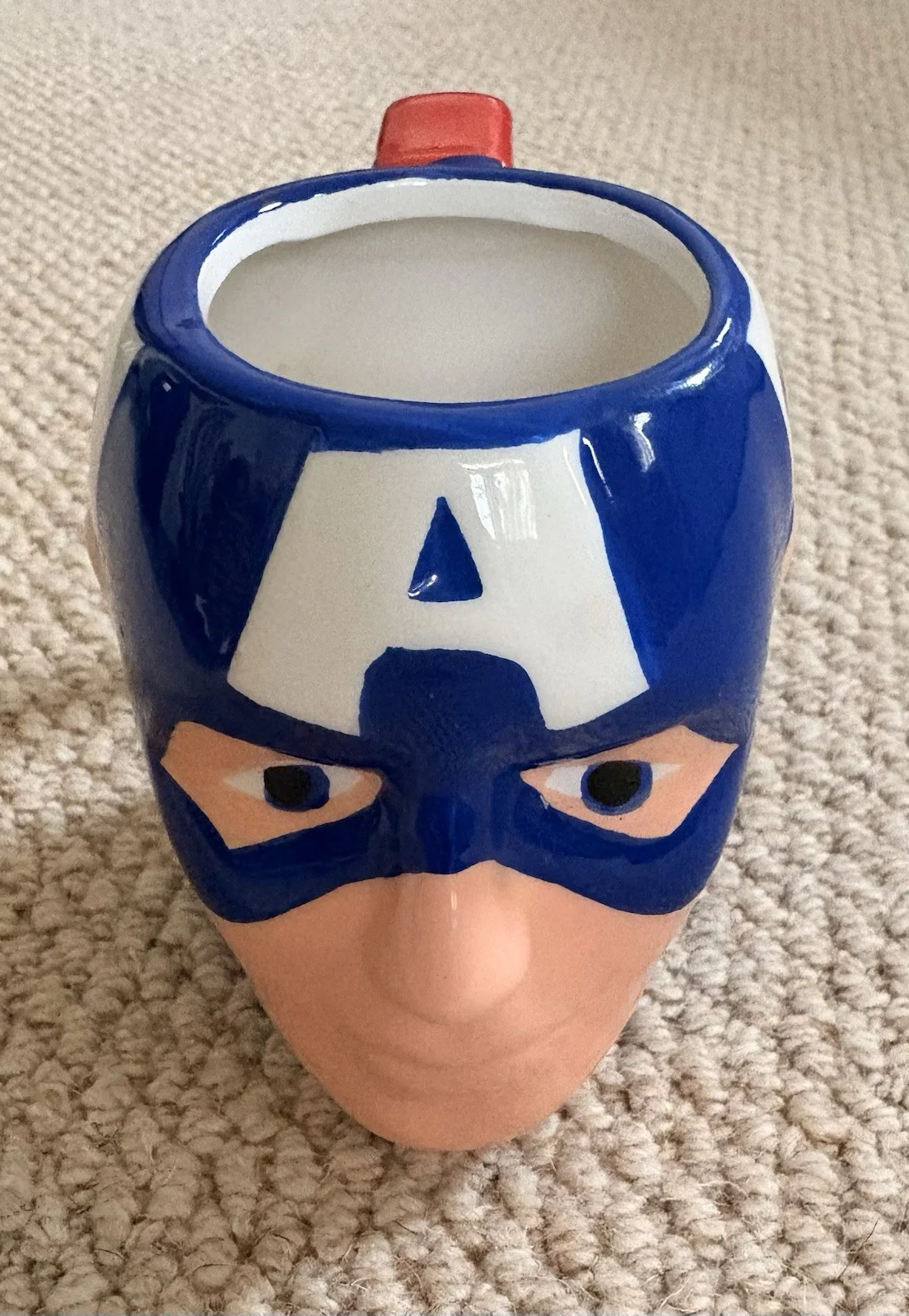 Captain America 3-D Mug Superhero Marvel Sculpted Cup. Avengers Head Mug., image 2