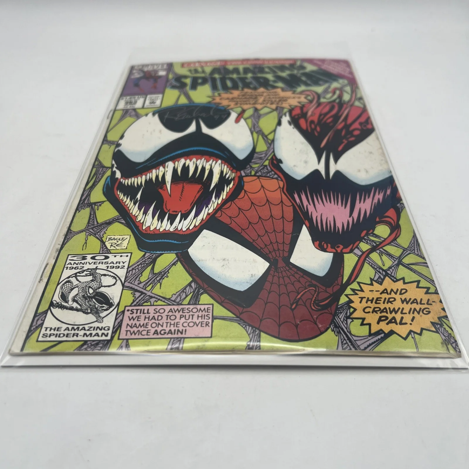 Randy Emberlin — Amazing Spiderman #363 Carnage Part Three Signed by Randy Emberlin 1994, image 3