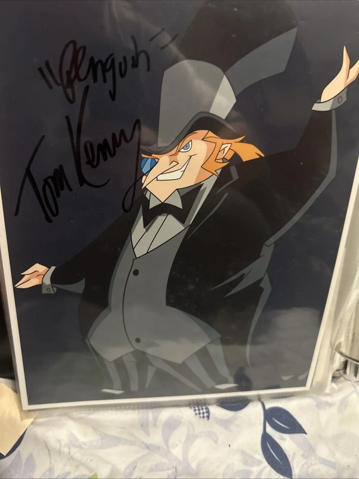 Tom Kenny — Tom Kenny Autographed Color 8x10 Photo Of The Penguin Cartoon Original, изображение 2