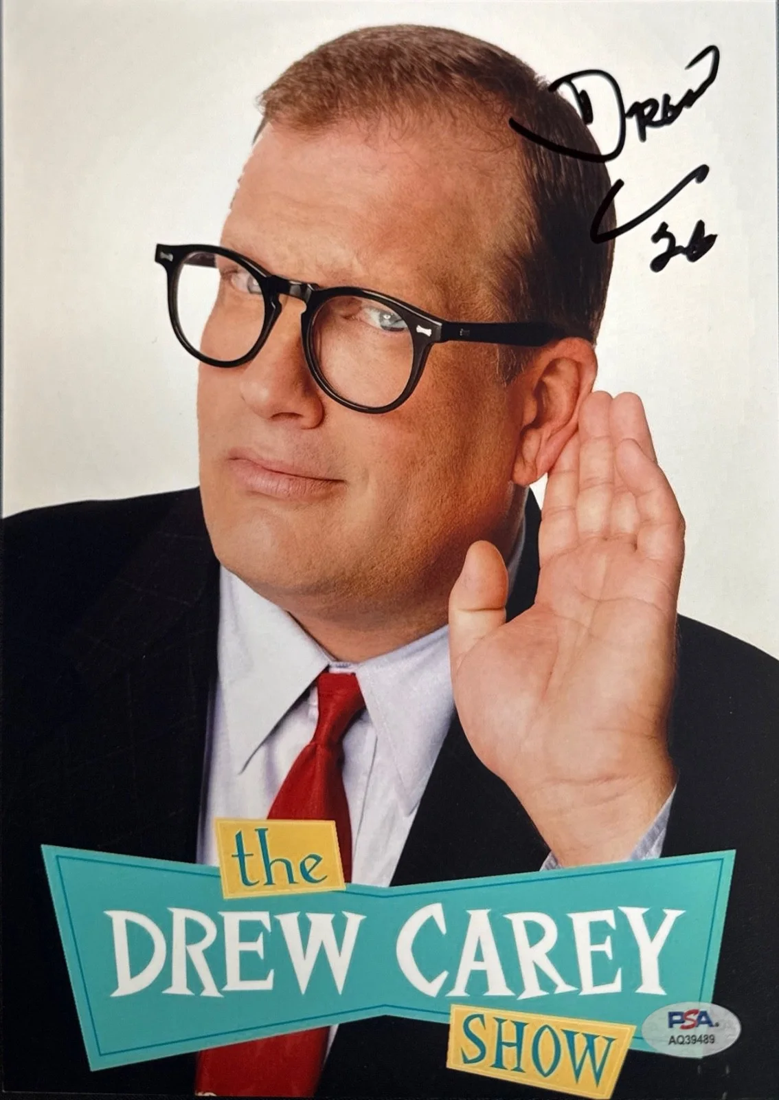 Drew Carey — Drew Carey Signed 8x10 Celebrity Photo PSA AQ39489, image 2