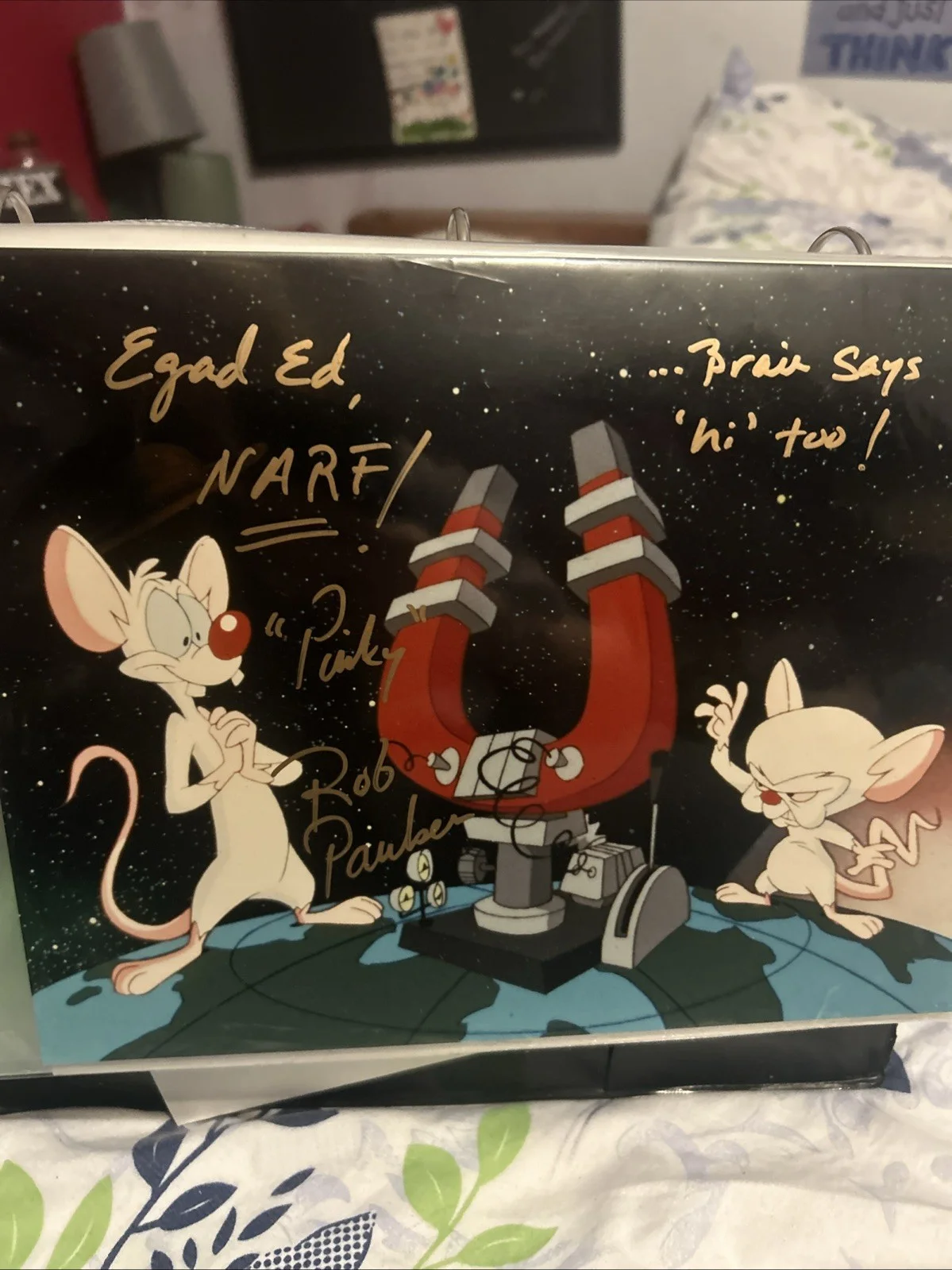 Rob Paulsen — Rob Paulsen Autographed Photo Pinky And The Brain