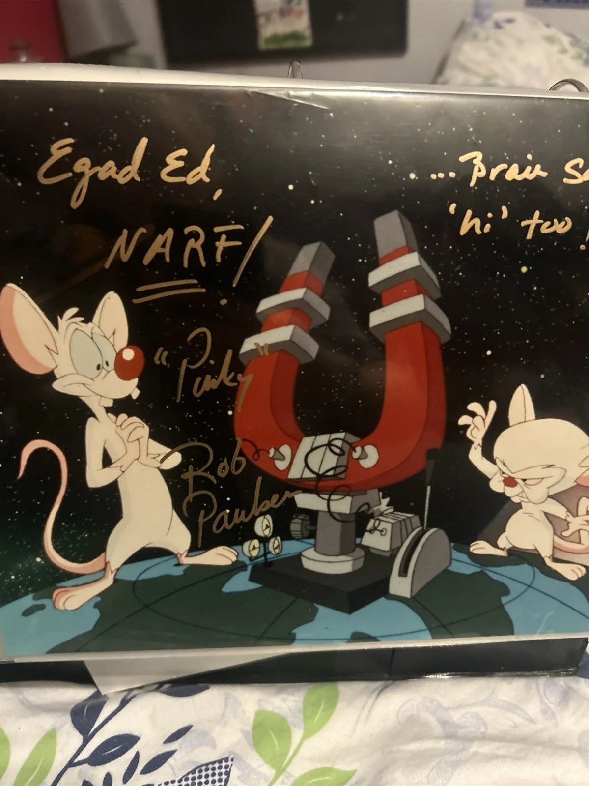 Rob Paulsen — Rob Paulsen Autographed Photo Pinky And The Brain, image 2
