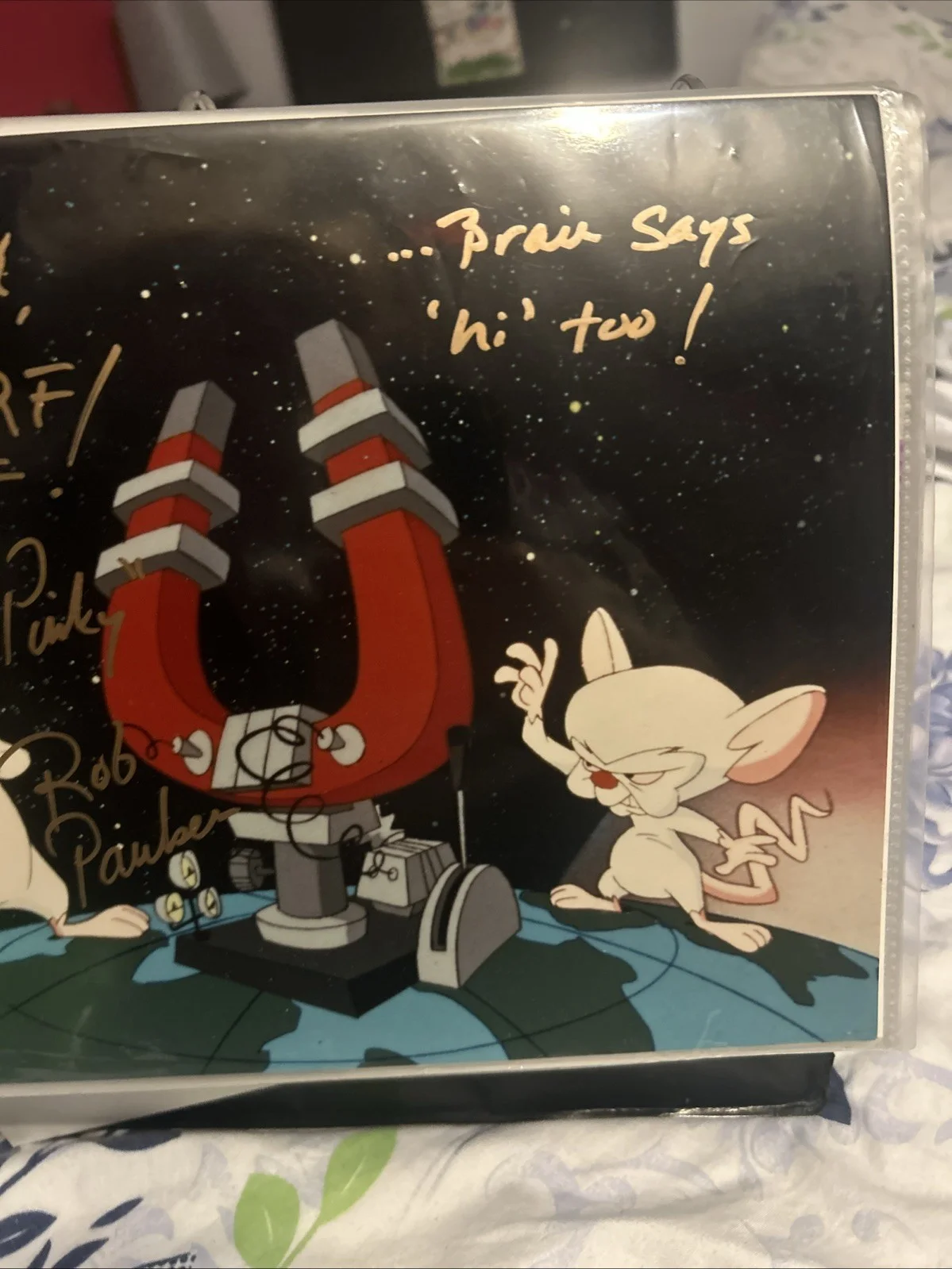 Rob Paulsen — Rob Paulsen Autographed Photo Pinky And The Brain, image 3