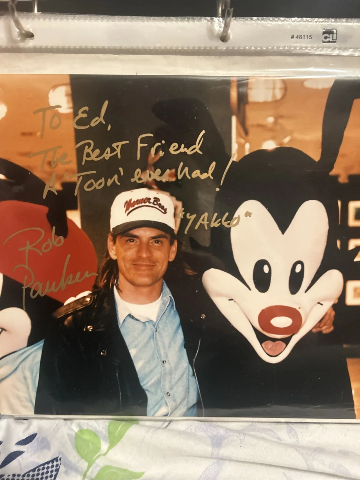 Rob Paulsen — Rob Paulsen Signed 8x10 Color Photo Of Himelself With Yakko