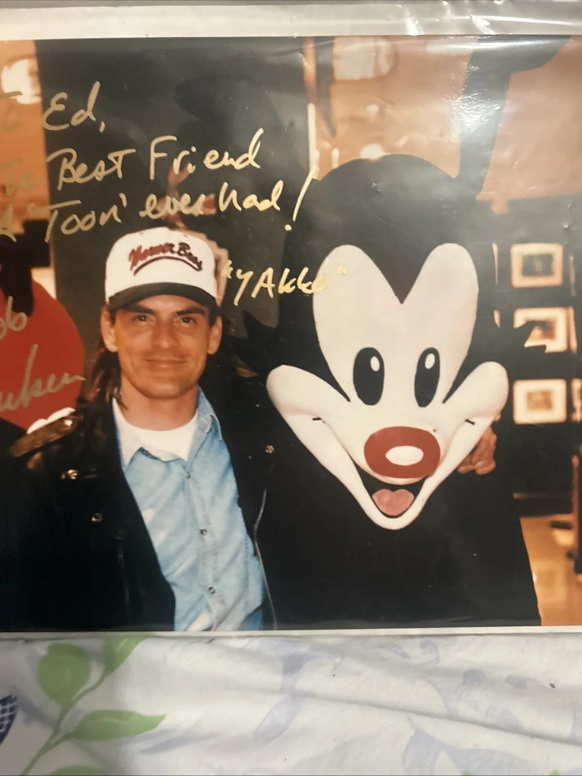 Rob Paulsen — Rob Paulsen Signed 8x10 Color Photo Of Himelself With Yakko, image 5