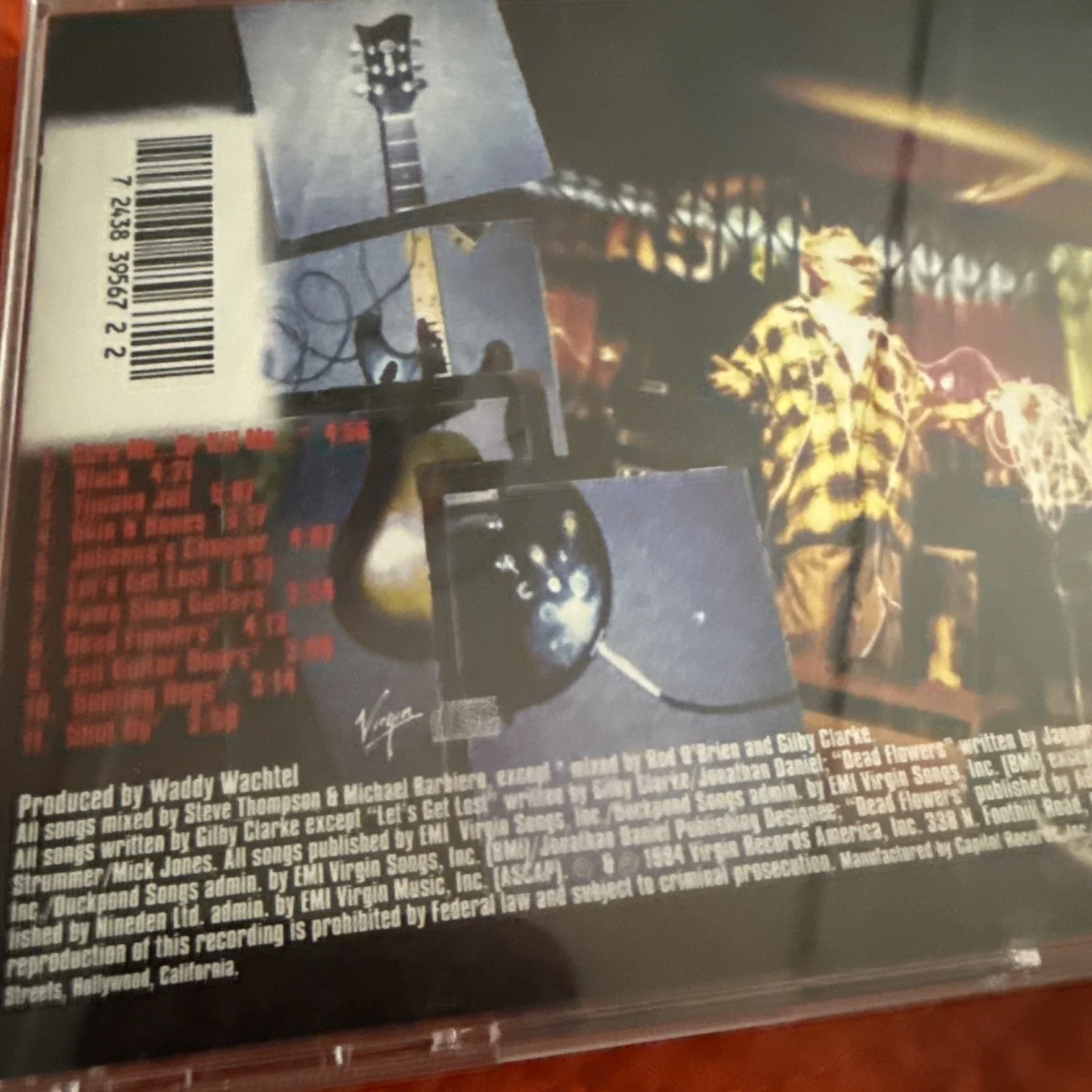 Gilby Clarke Signed CD PAWN SHOP GUITARS 1994 G N R, image 2