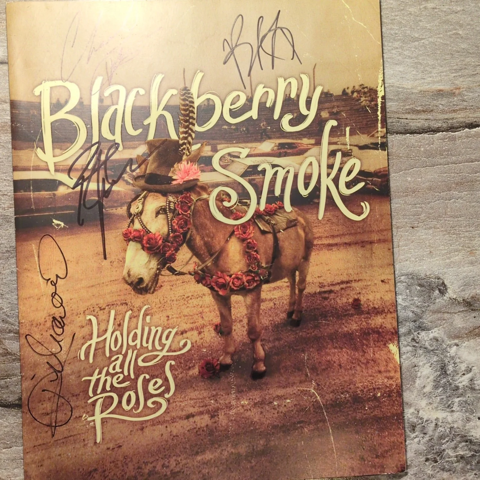 Blackberry Smoke Holding All the Roses Autographed Original concert Program, image 2