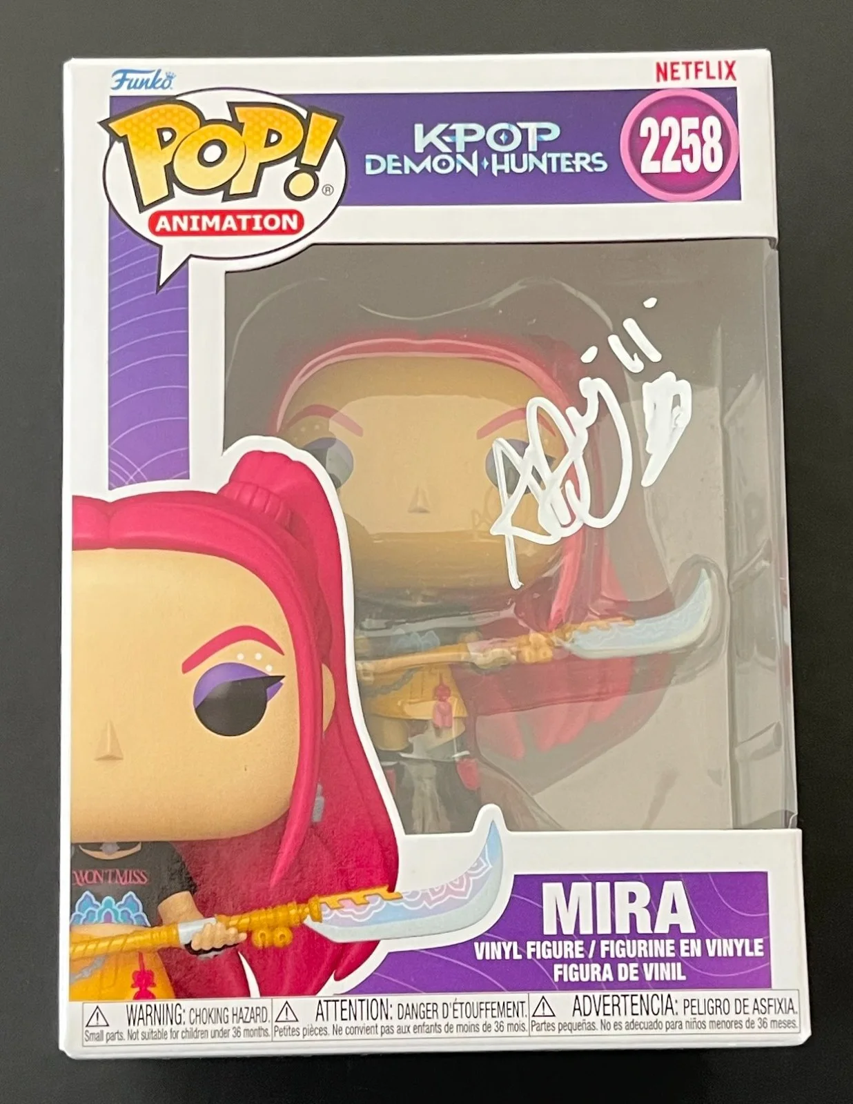 AUDREY NUNA SIGNED MIRA K-POP DEMON HUNTERS FUNKO w/EXACT PROOF & BECKETT COA, изображение 2