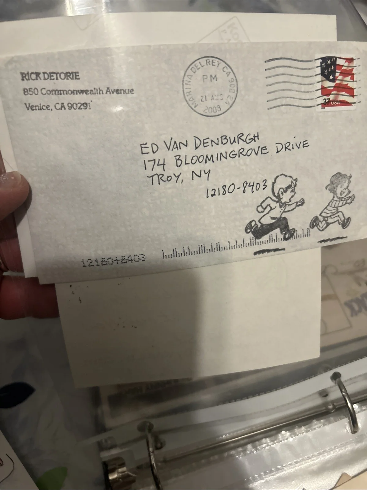 Rick Detorie — Rick Detorie Ruthy Creator Autographed Color Index Card With Authentication, image 3