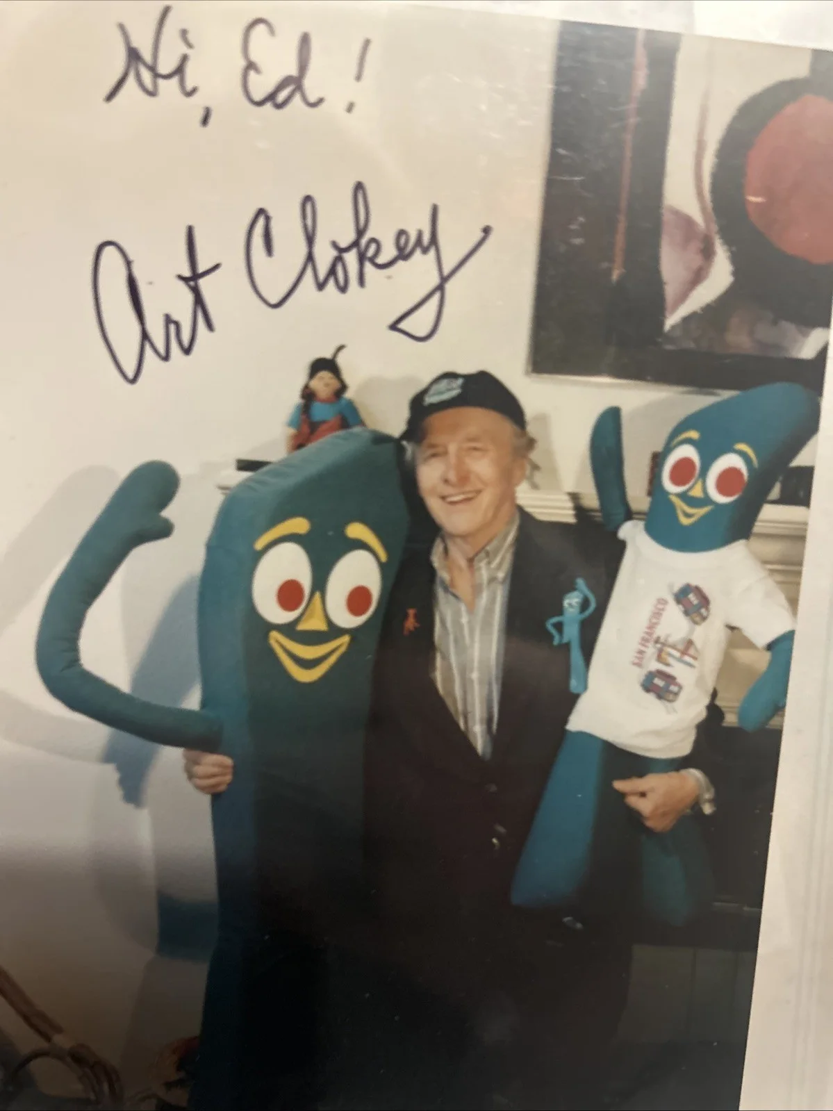 Art Clokey — Art Clokey Gumby Creator 亲笔签名照片独特带索引卡认证, image 2
