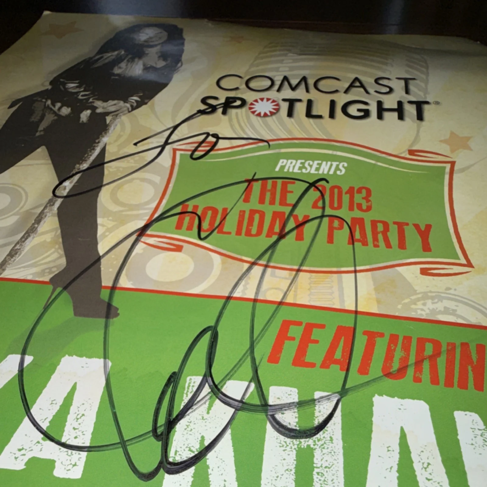 Chaka Khan Signed 2013 Holiday Party Poster BB King Blues Bar New York, image 3