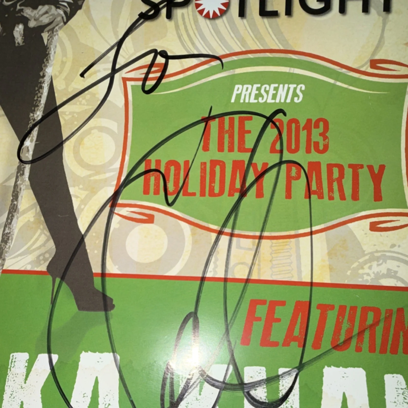 Chaka Khan Signed 2013 Holiday Party Poster BB King Blues Bar New York, image 4