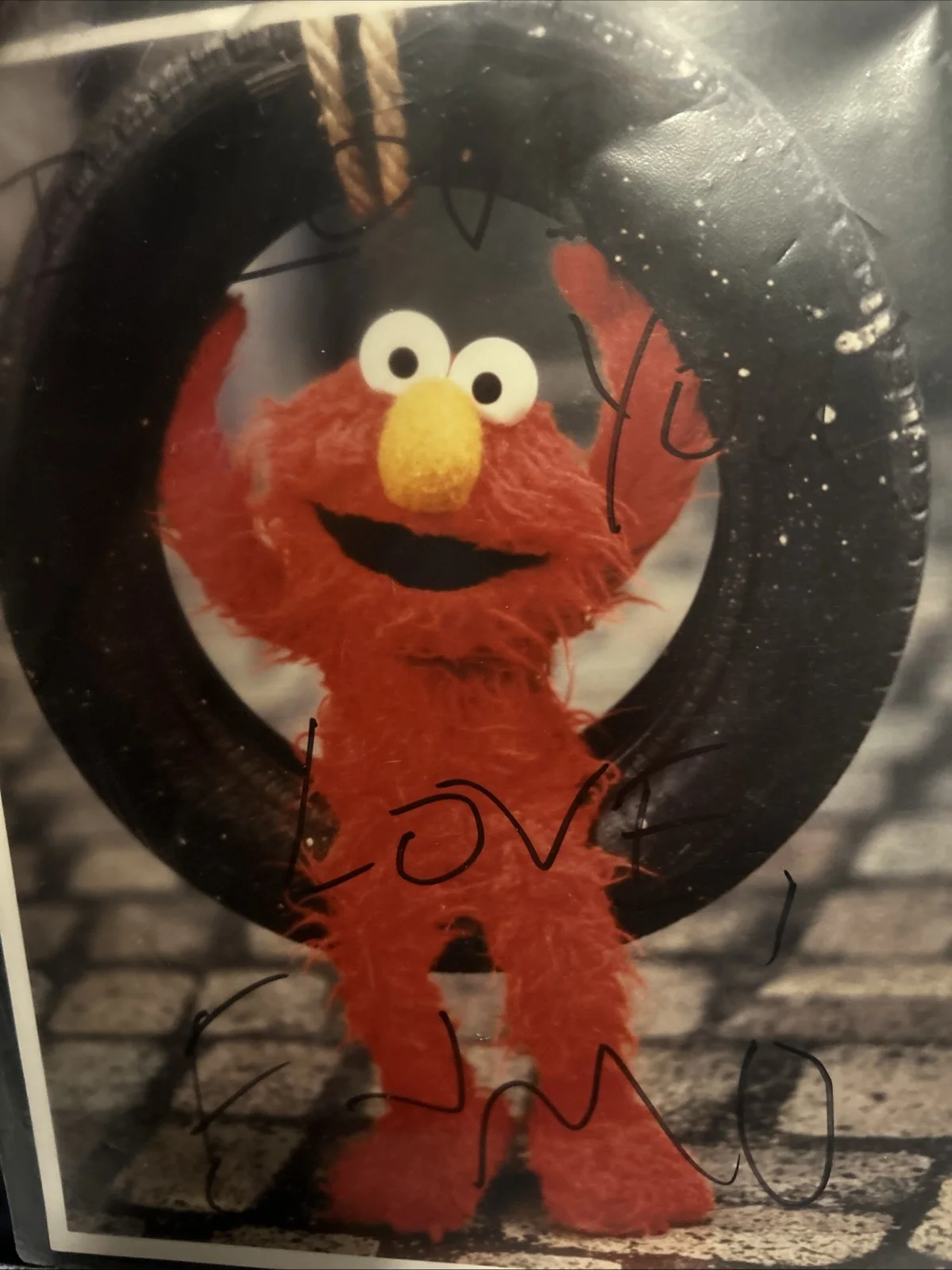 Dave Goelz — Dave Goelz Autographed 8x10 Color Photo Of Elmo With Letter Of Authenticity, изображение 4