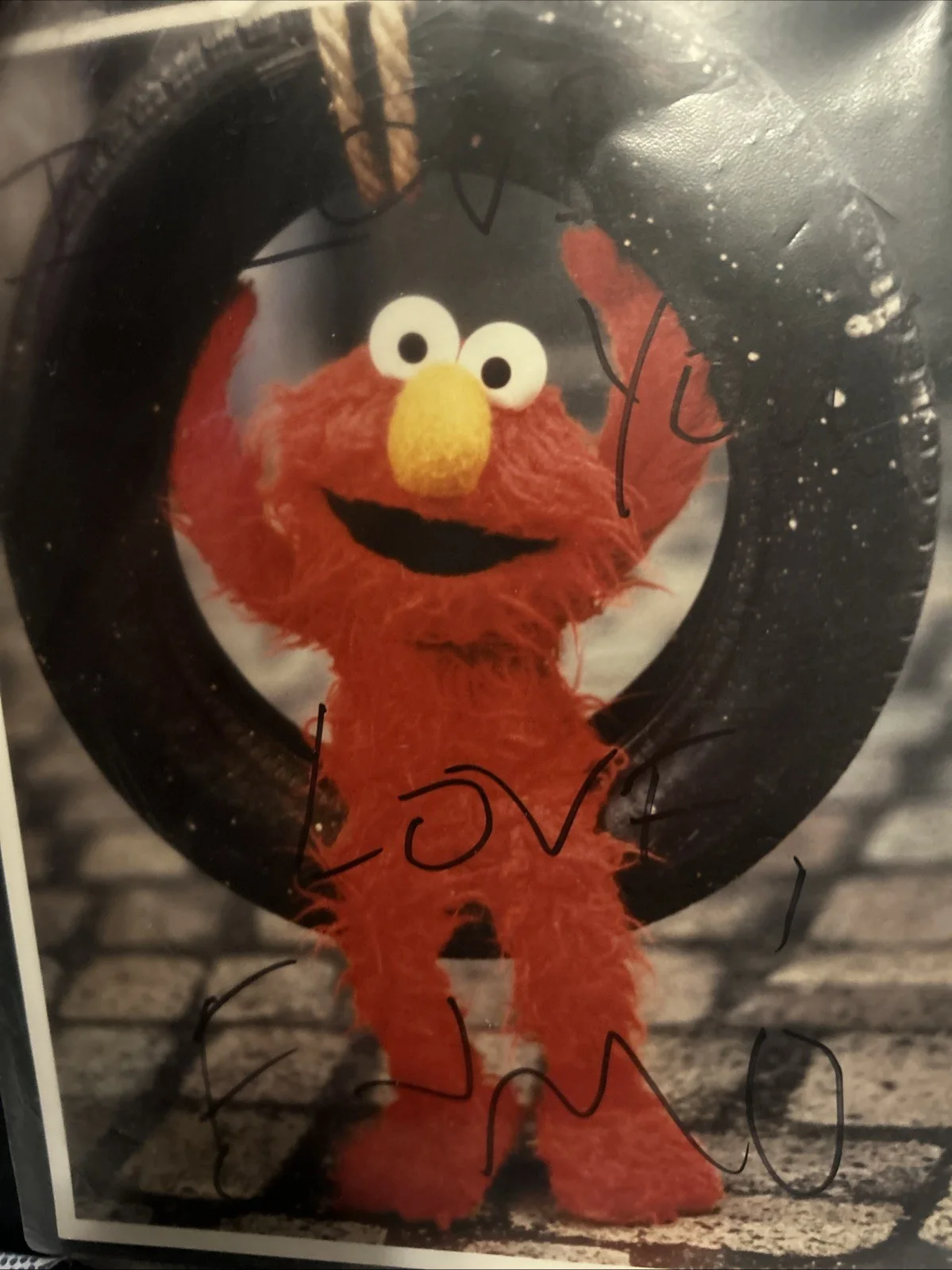 Dave Goelz — Dave Goelz Autographed 8x10 Color Photo Of Elmo With Letter Of Authenticity, изображение 5