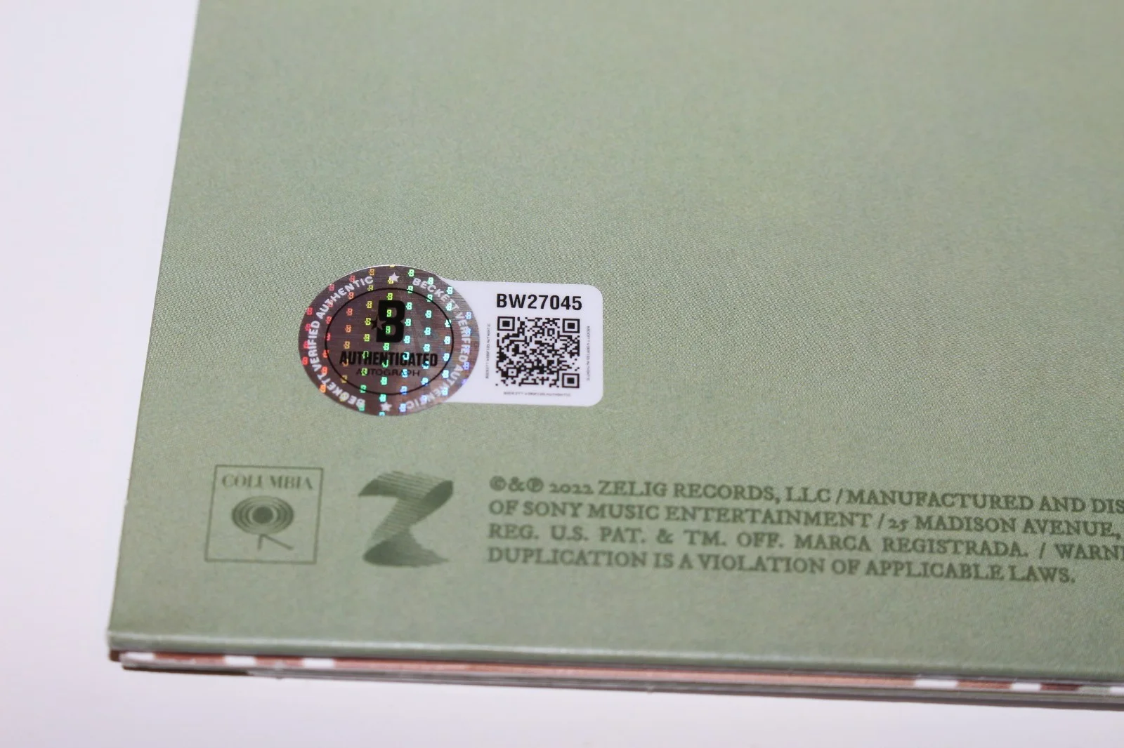 KING PRINCESS SIGNED 'HOLD ON BABY' ALBUM VINYL RECORD LP BECKETT BAS COA, изображение 4