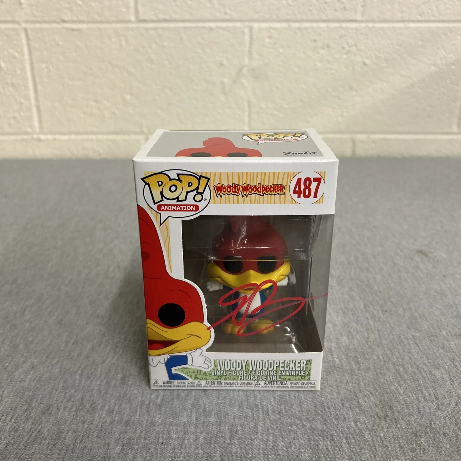 Eric Bauza — Eric Bauza Woody Woodpecker Voice #487 Signed Autographed Funko Pop