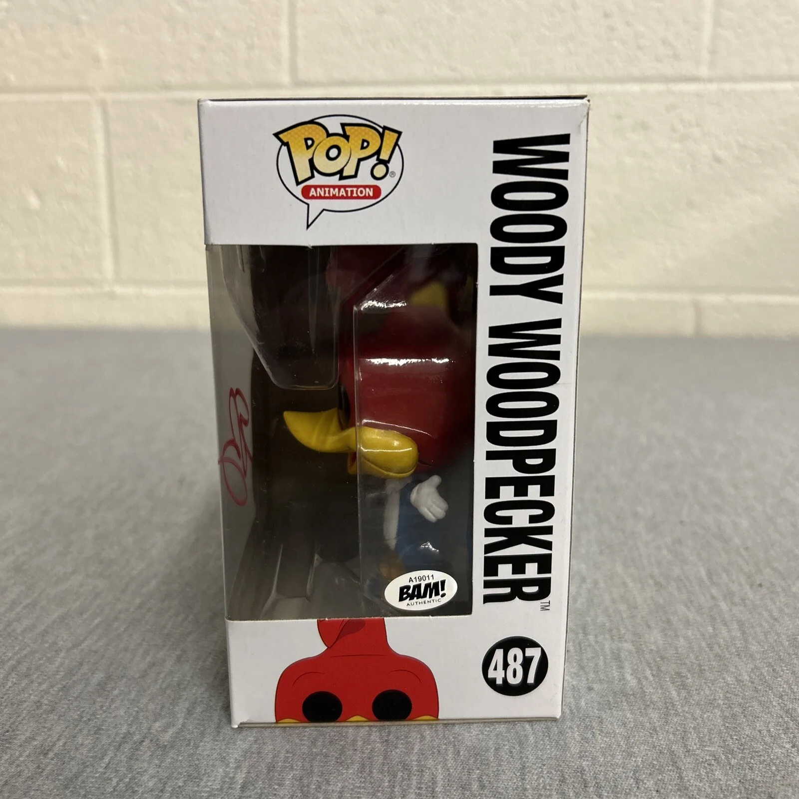 Eric Bauza — Eric Bauza Woody Woodpecker Voice #487 Signed Autographed Funko Pop, изображение 3