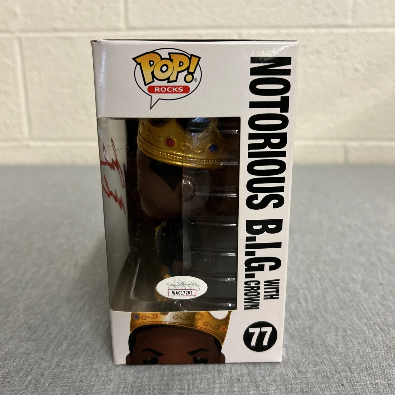 Signed Funko Pop! Rocks #152 Notorious B.I.G. Jamal Woolard JSA Cert, image 3