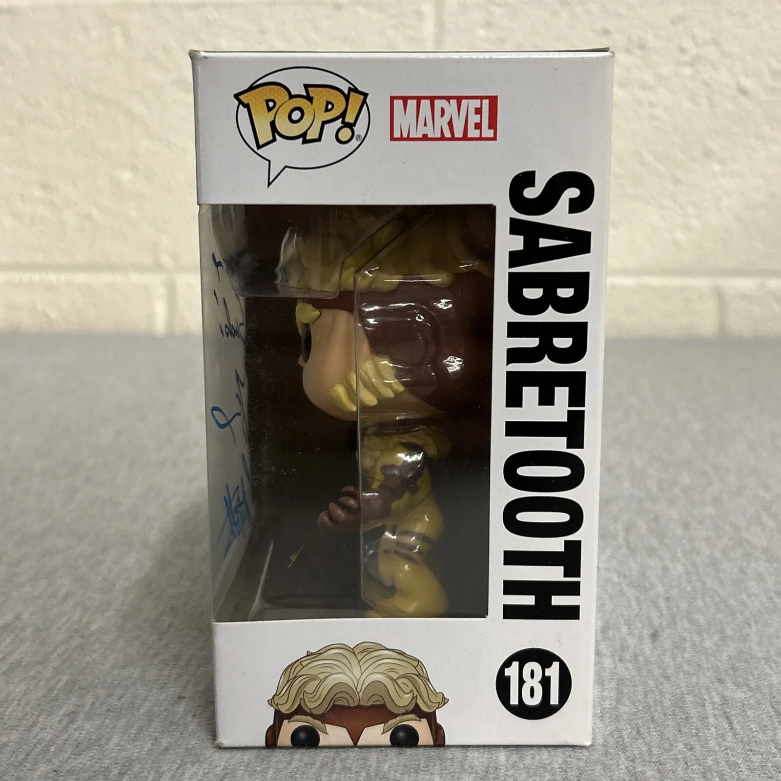 Tyler Mane — Tyler Mane Signed X-Men Sabretooth Funko Pop Inscribed #181 Exact Proof, image 4