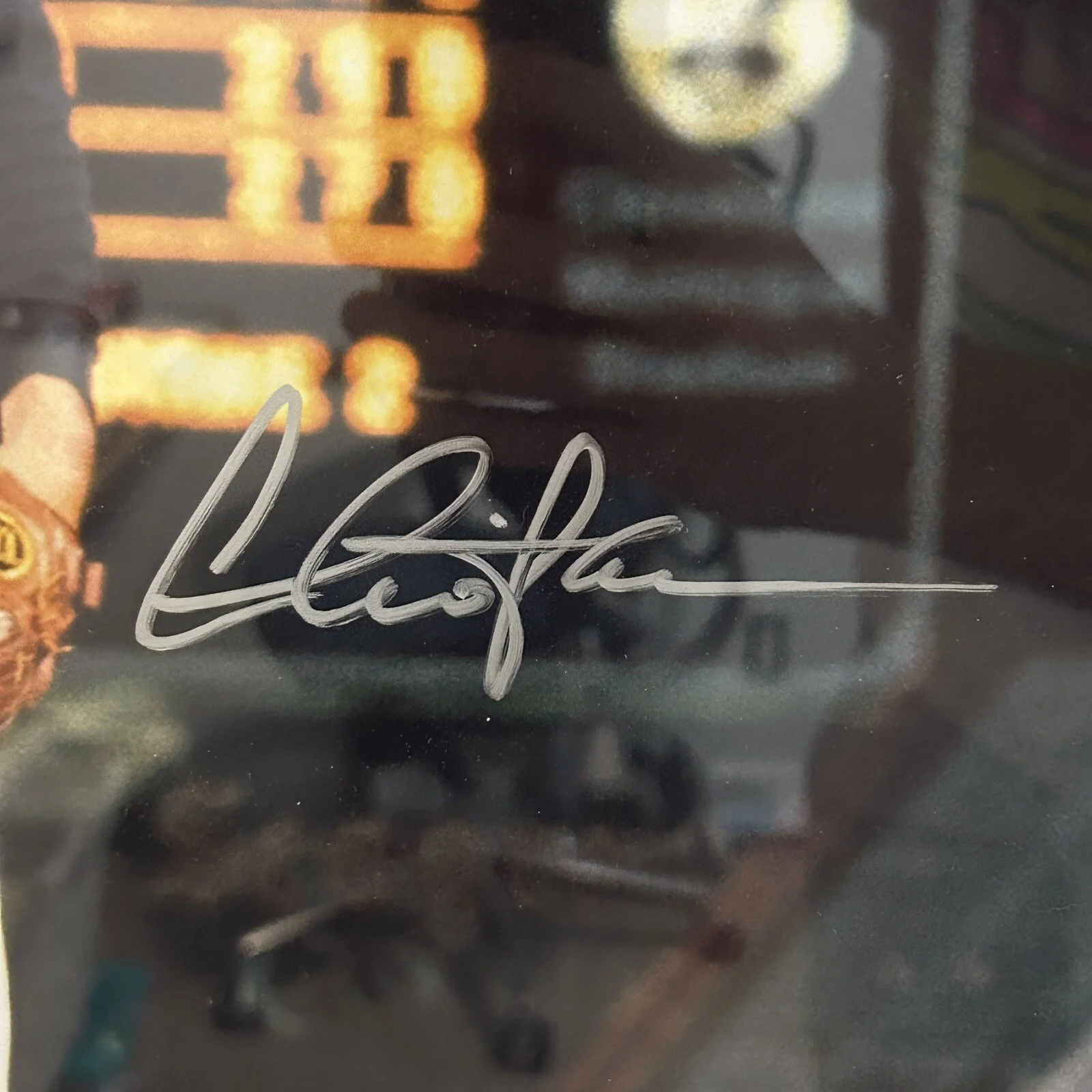 Charlie Sheen — Charlie Sheen Signed 16x20 Major League Vaughn On Mound JSA/COA Framed, изображение 3