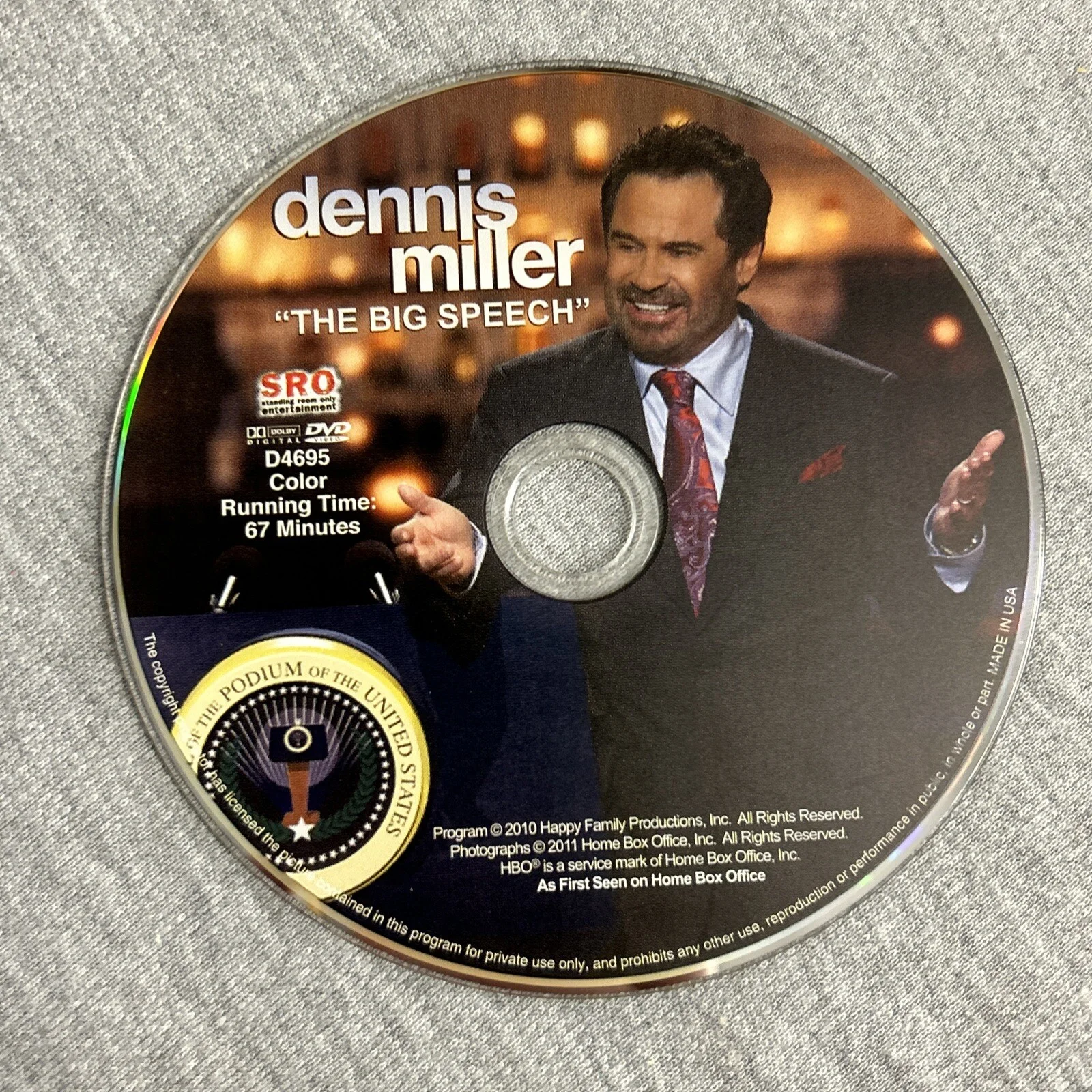 Dennis Miller — Dennis Miller: The Big Speech (DVD, 2010) Signed Autograph, image 5