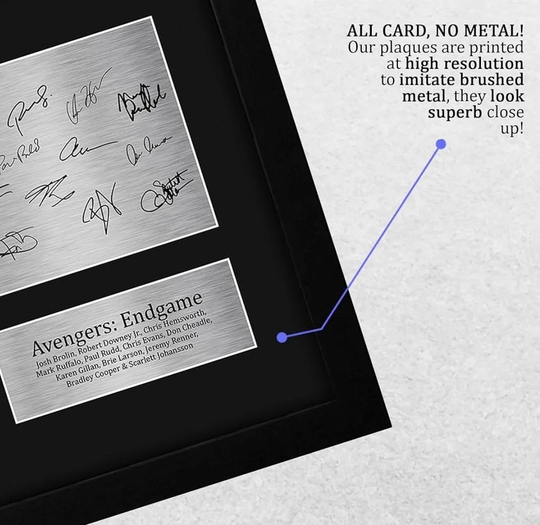 Avengers Endgame Matted Photo And Cast Facsimile Autographs - 8.5x11 Inches, image 4