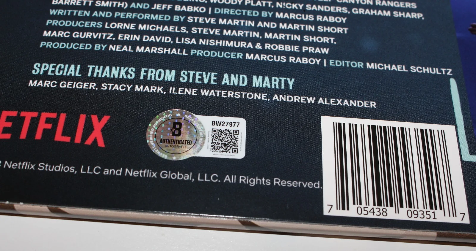 STEVE MARTIN & MARTIN SHORT SIGNED NETFLIX ALBUM VINYL RECORD LP BECKETT BAS COA, изображение 2