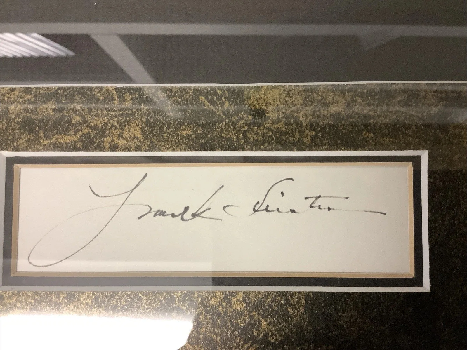 Frank Sinatra Authentic Poster Autograph 3x5 Cut Selective Resources Autographs, image 3
