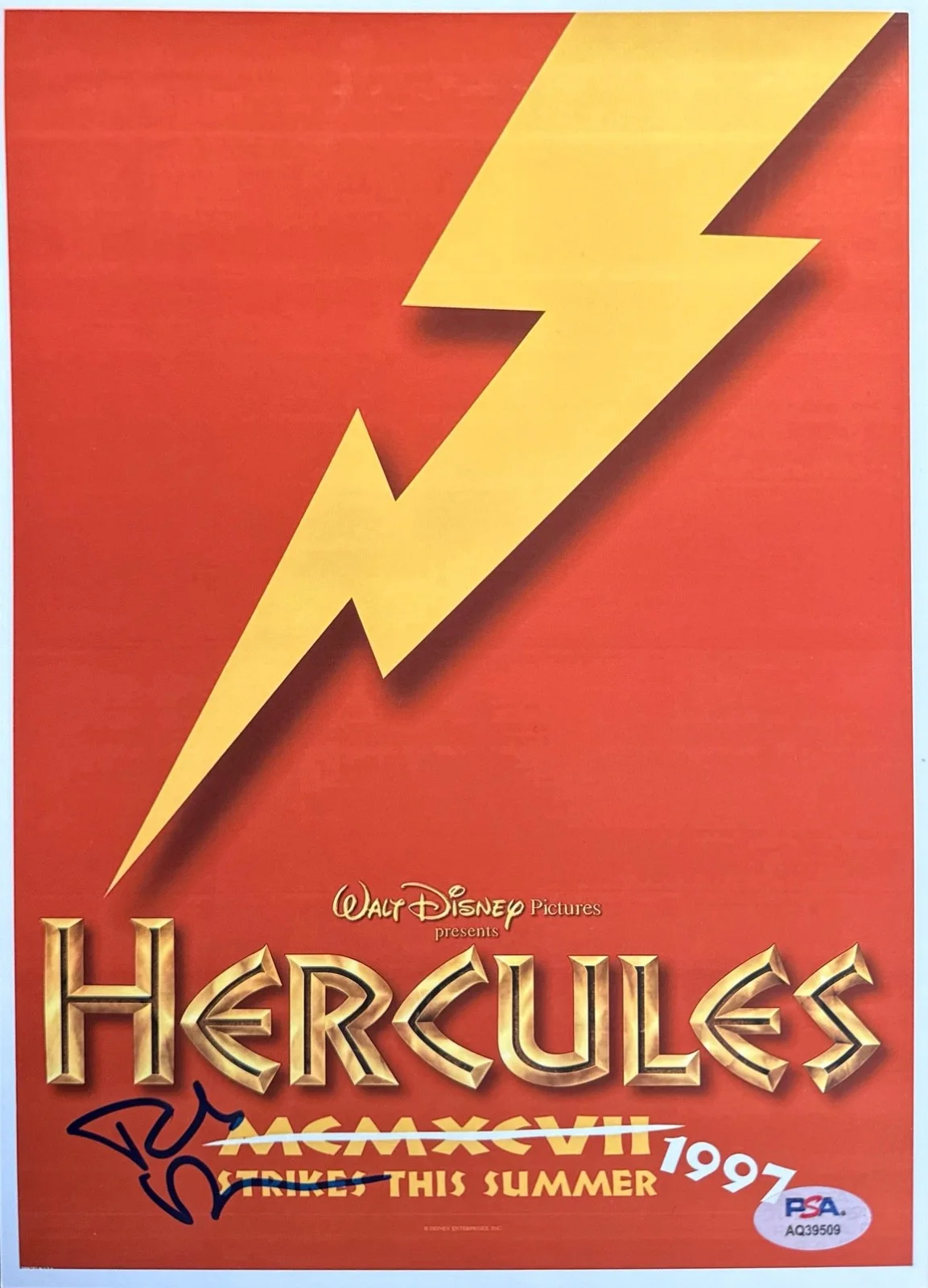 Tate Donovan — Tate Donovan Signed 8x10 Disney Hercules Photo PSA AQ39509, image 2