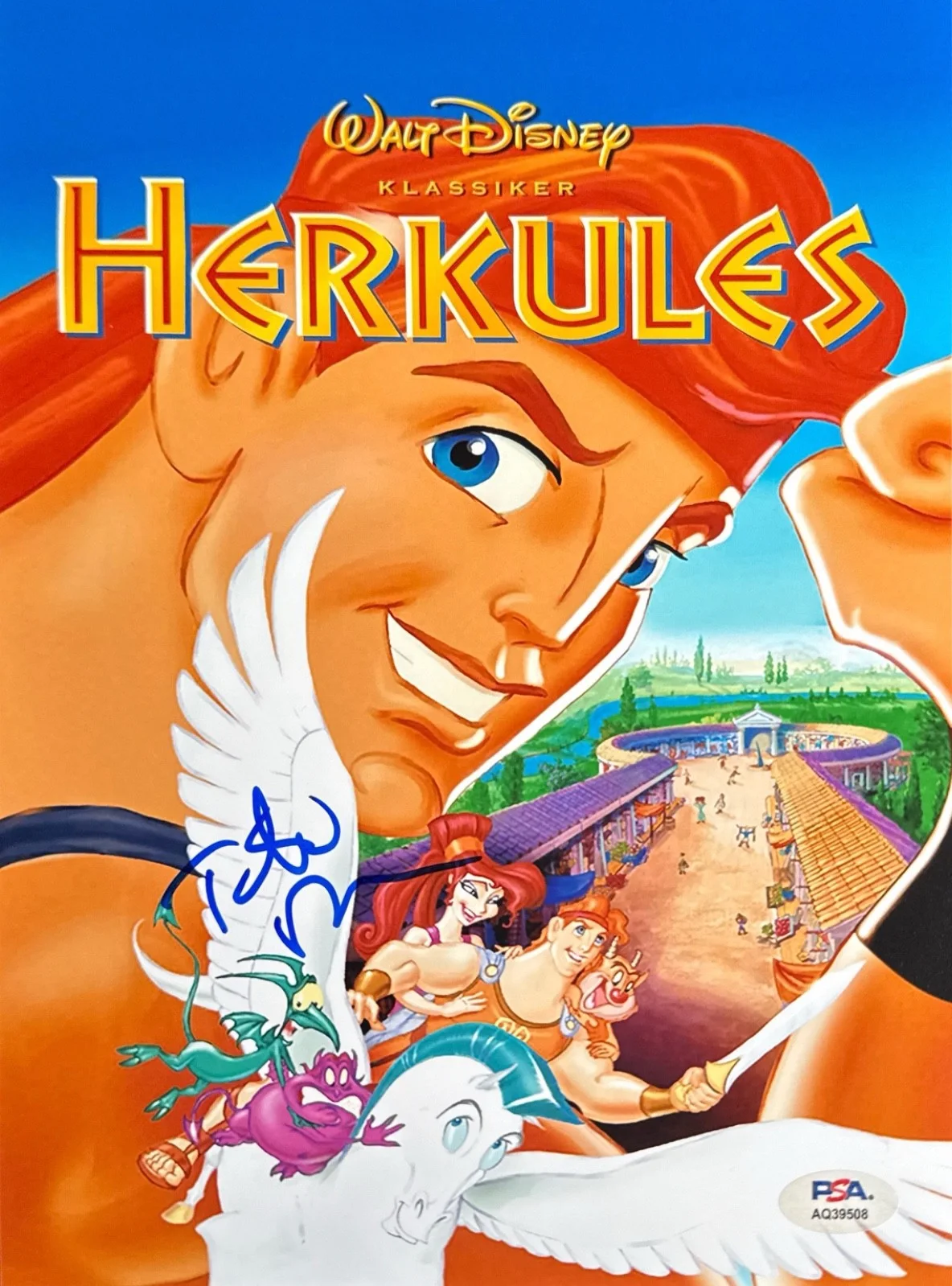 Tate Donovan — Tate Donovan Signed 8x10 Disney Hercules Photo PSA AQ39508, image 2