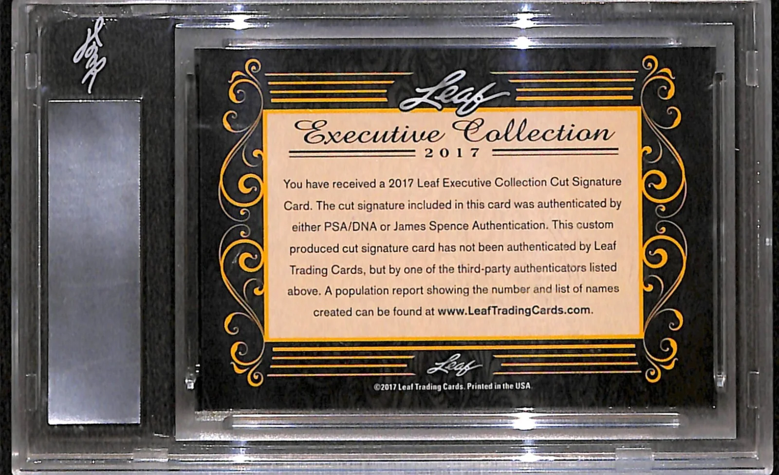 Catherine O'Hara — Catherine O'Hara Signed 2017 Leaf Executive Collection Masterpiece 1/1 Card Auto, image 4