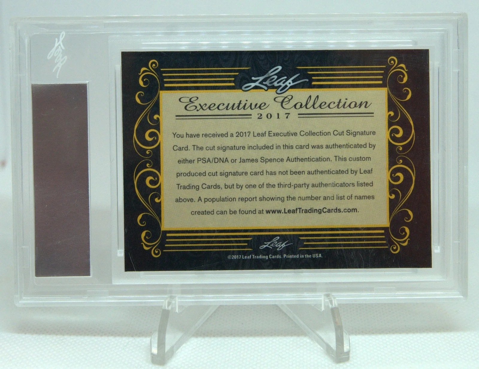Catherine O'Hara — Catherine O'Hara Signed 2017 Leaf Executive Collection Masterpiece 1/1 Card Auto, image 5