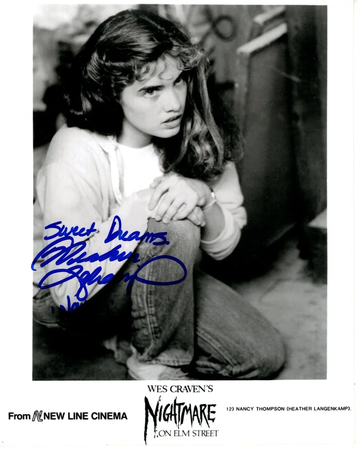 Heather Langenkamp — Heather Langenkamp Signed 8x10 Nightmare on Elm Street Nancy Photograph CONTENT