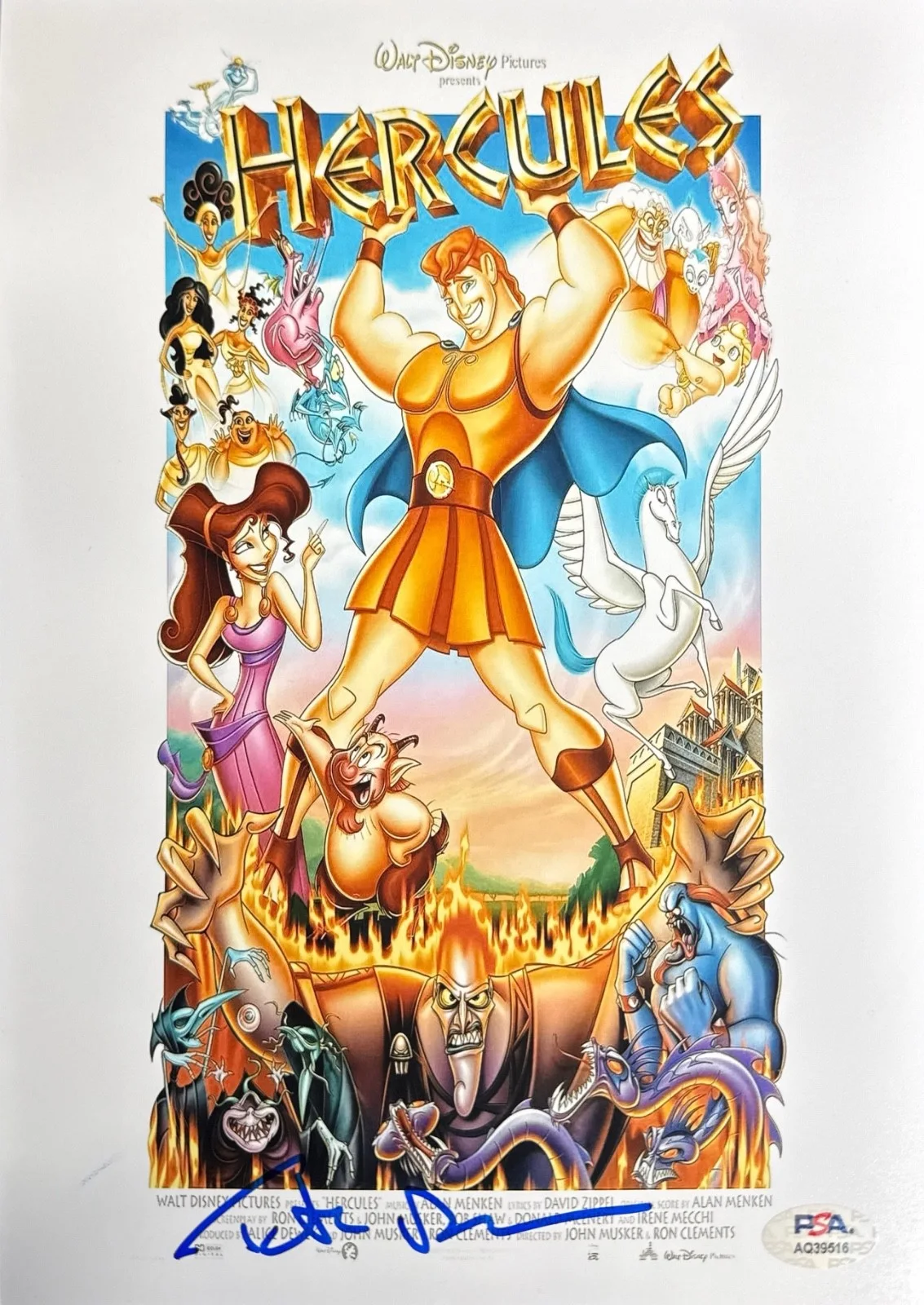 Tate Donovan — Tate Donovan Signed 8x10 Disney Hercules Photo PSA AQ39516, image 2