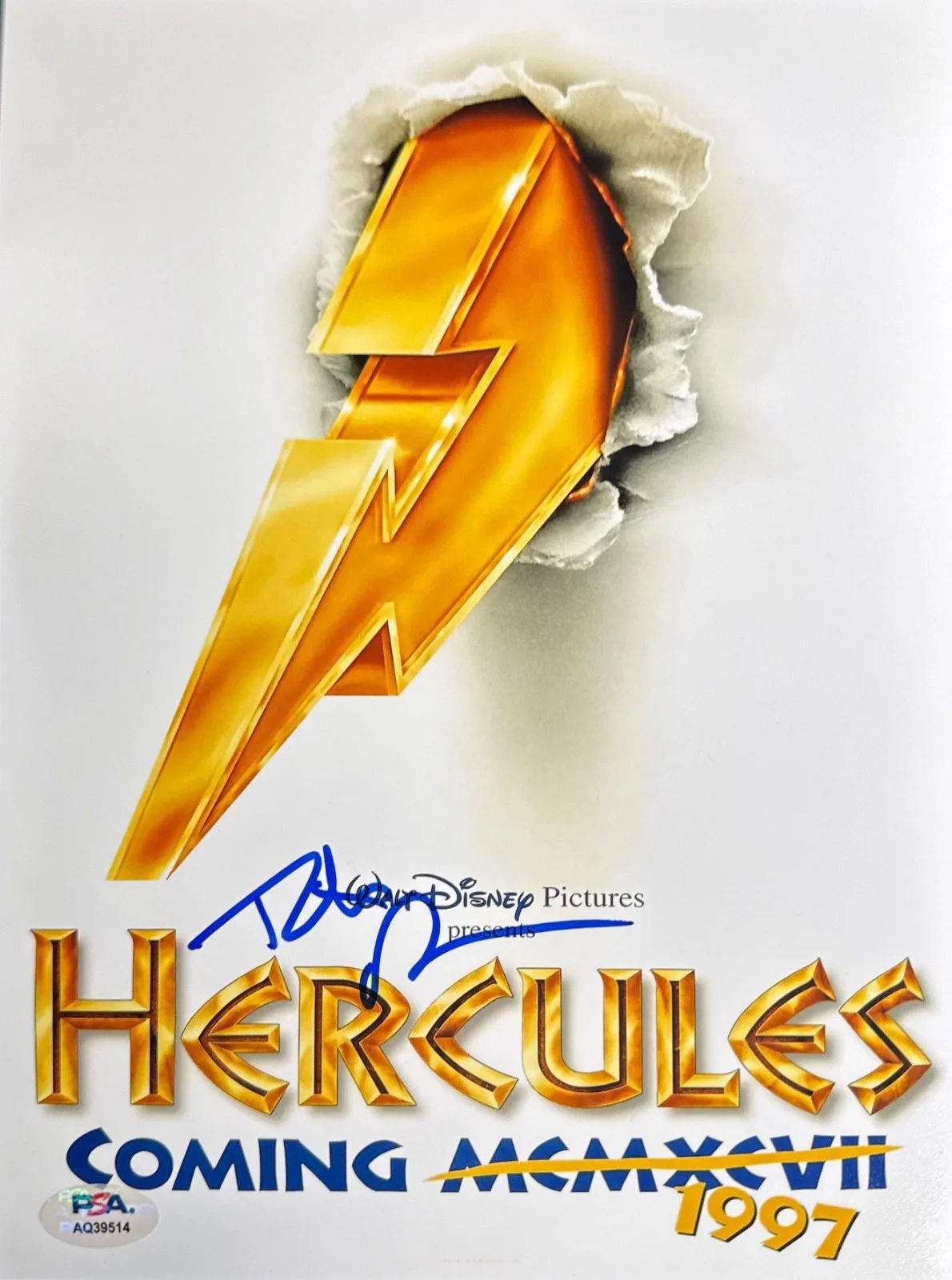 Tate Donovan — Tate Donovan Signed 8x10 Disney Hercules Photo PSA AQ39514, image 2