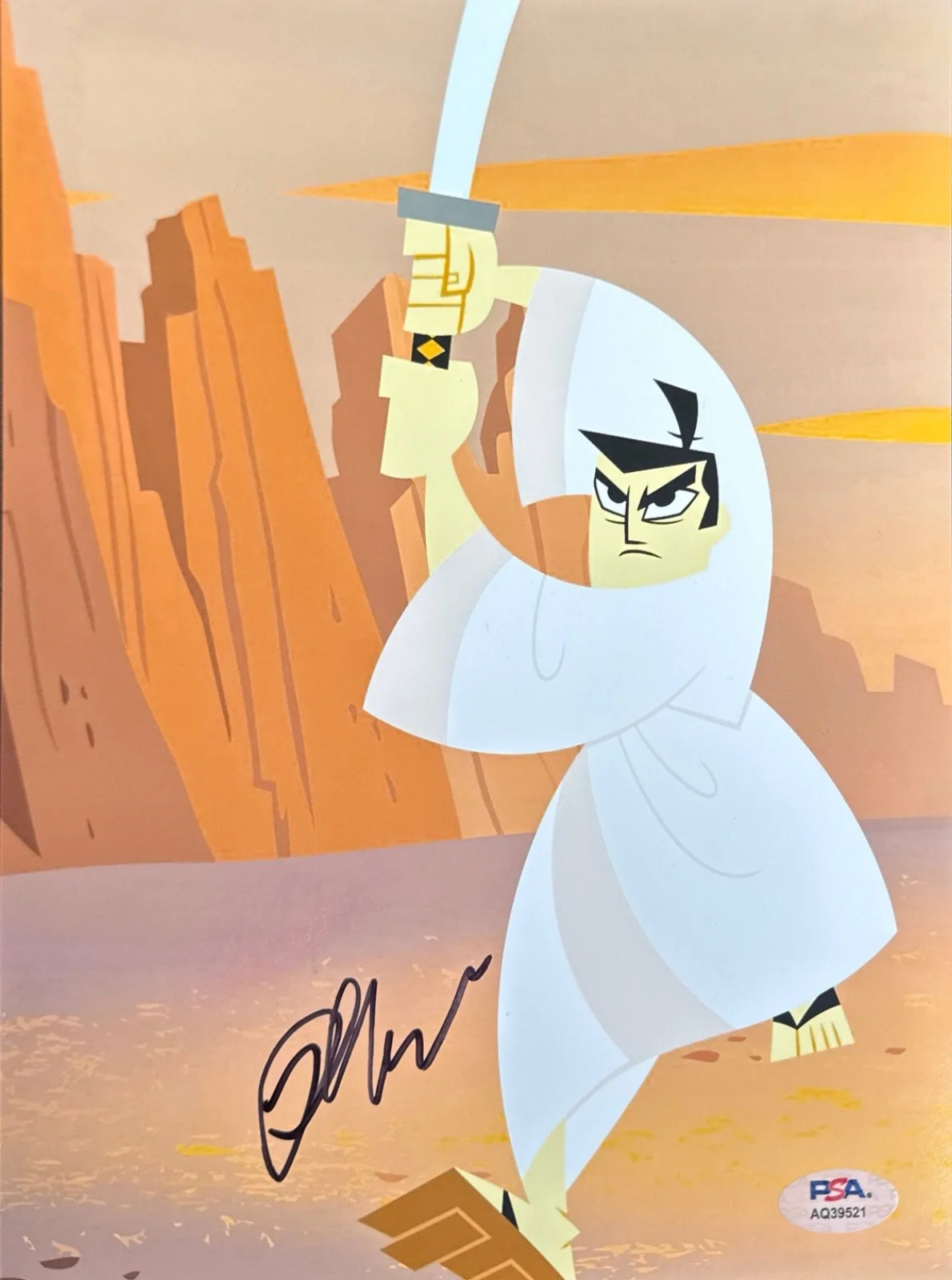 Phil Lamarr — Phil Lamarr Signed 8x10 Samurai Jack Photo PSA AQ39521, image 2