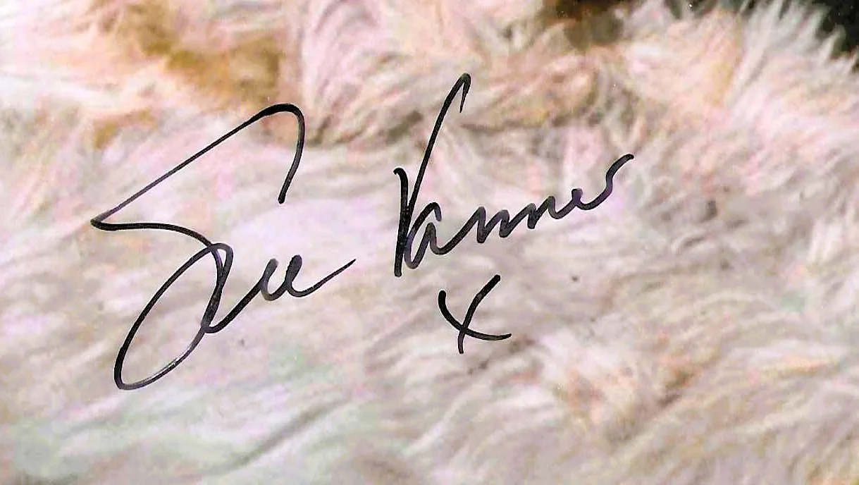 SUE VANNER — SUE VANNER Signed w. Roger Moore THE SPY WHO LOVED ME ...coa GREAT IMAGE, image 2