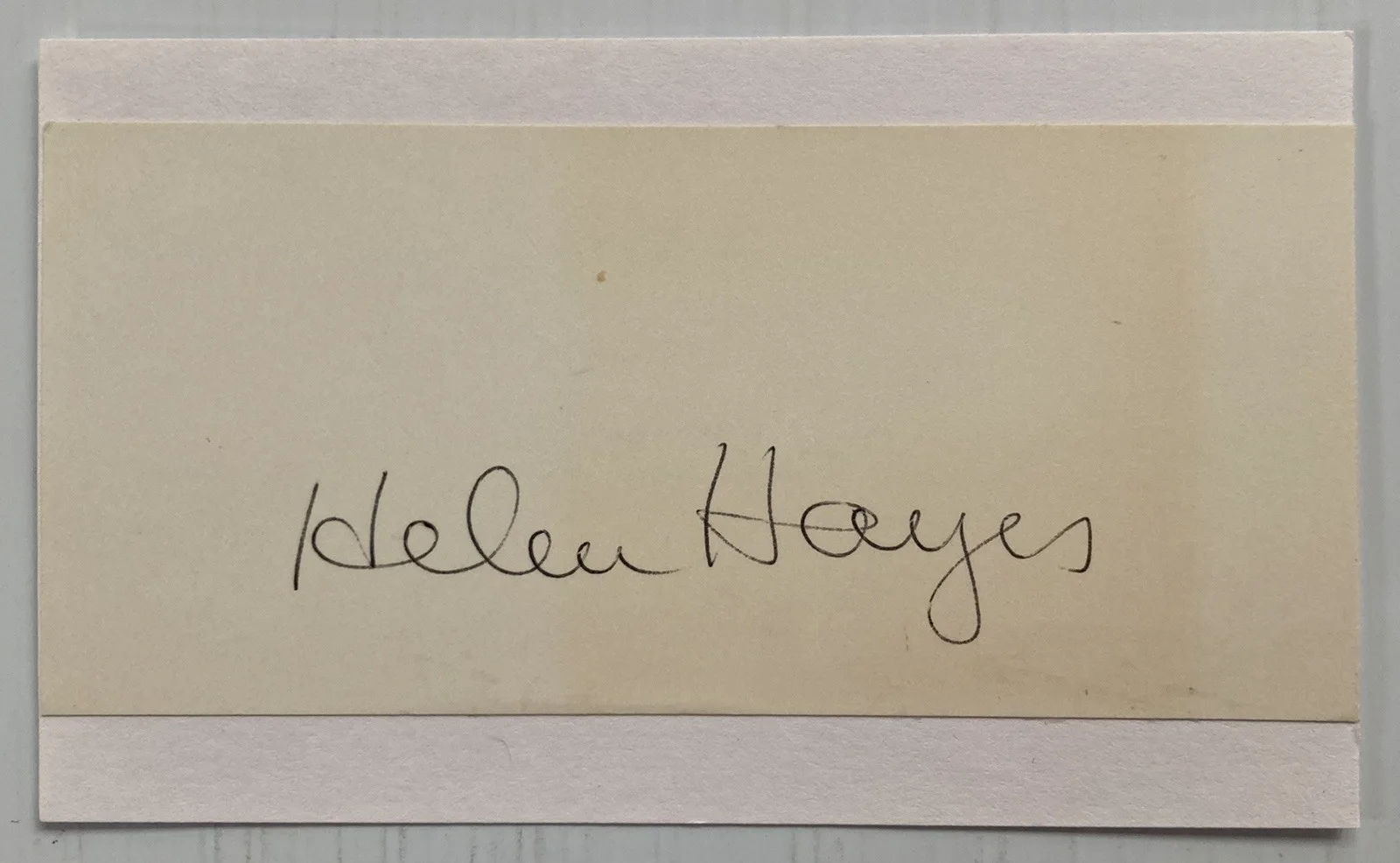 Helen Hayes — Actress Helen Hayes Signed Autograph Cut On 3x5 Index Card - JSA Cert - FREE S&H, image 2