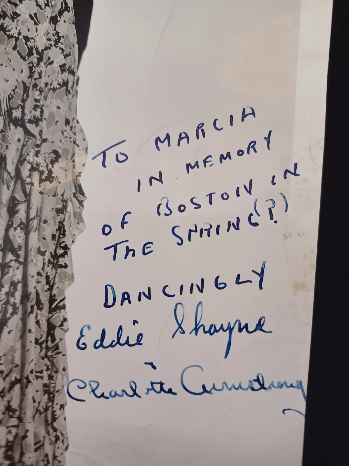 Eddie Shayne & Charlotte Armstrong Signed 8x10 Vintage Photo - Dancers, изображение 2