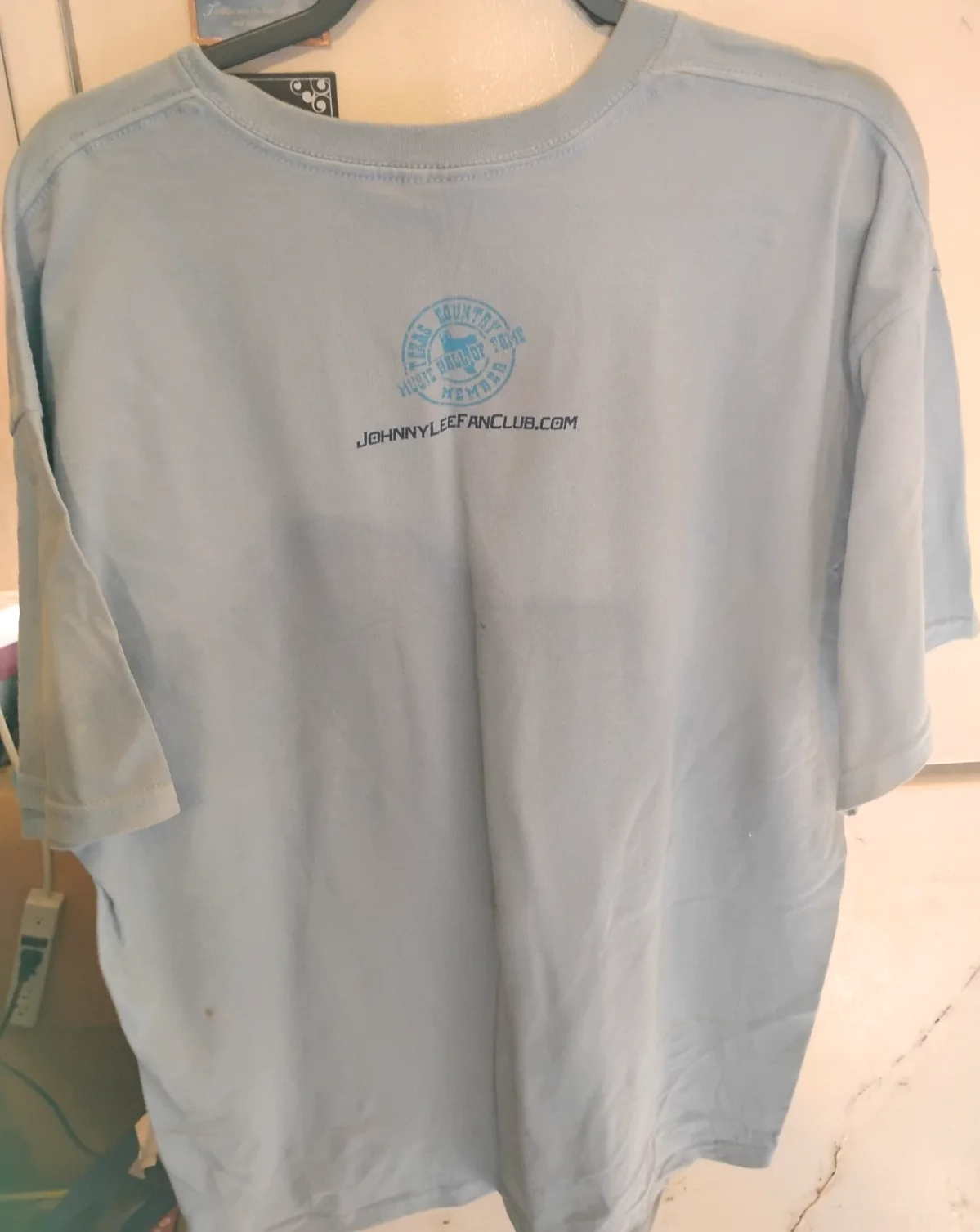AUTOGRAPHED JOHNNY LEE FAN CLUB T-SHIRT XL, изображение 2