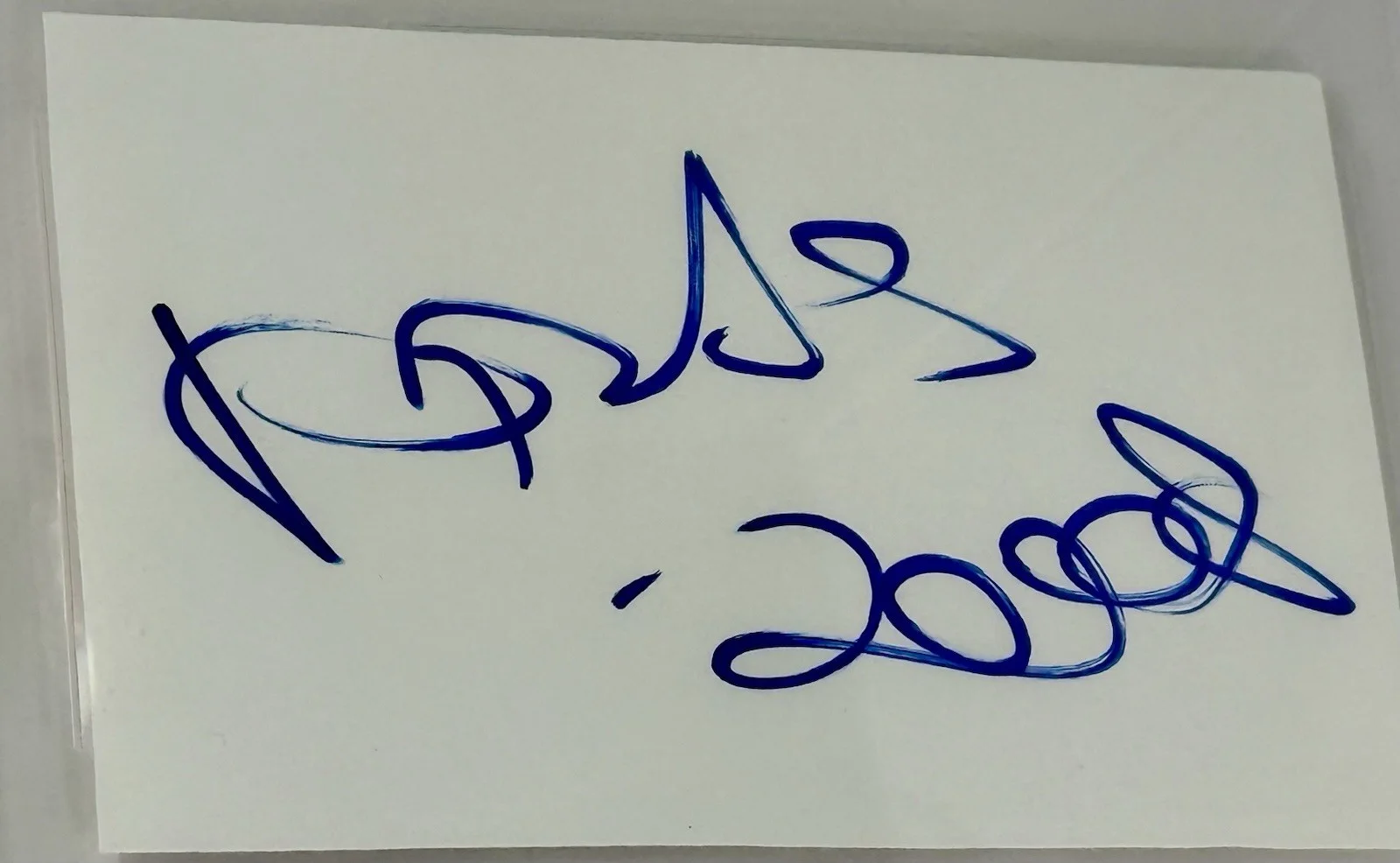 Pras Fugees signed cut Index Card rapper Beckett coa slabbed rare, image 2