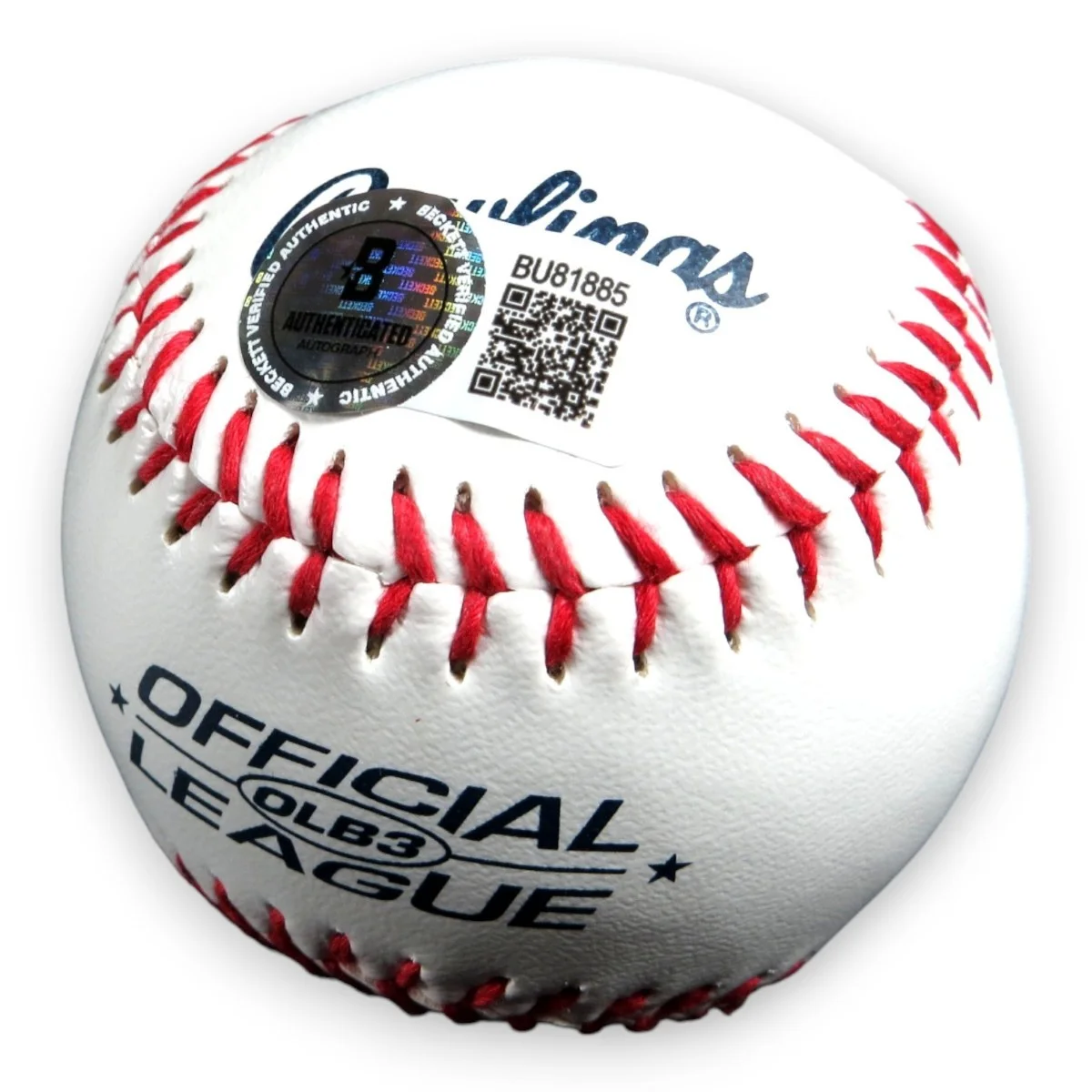 Omar Benson Miller — Omar Benson Miller Signed Autographed Baseball "TMNT" Inscribed BAS BU81885, image 2